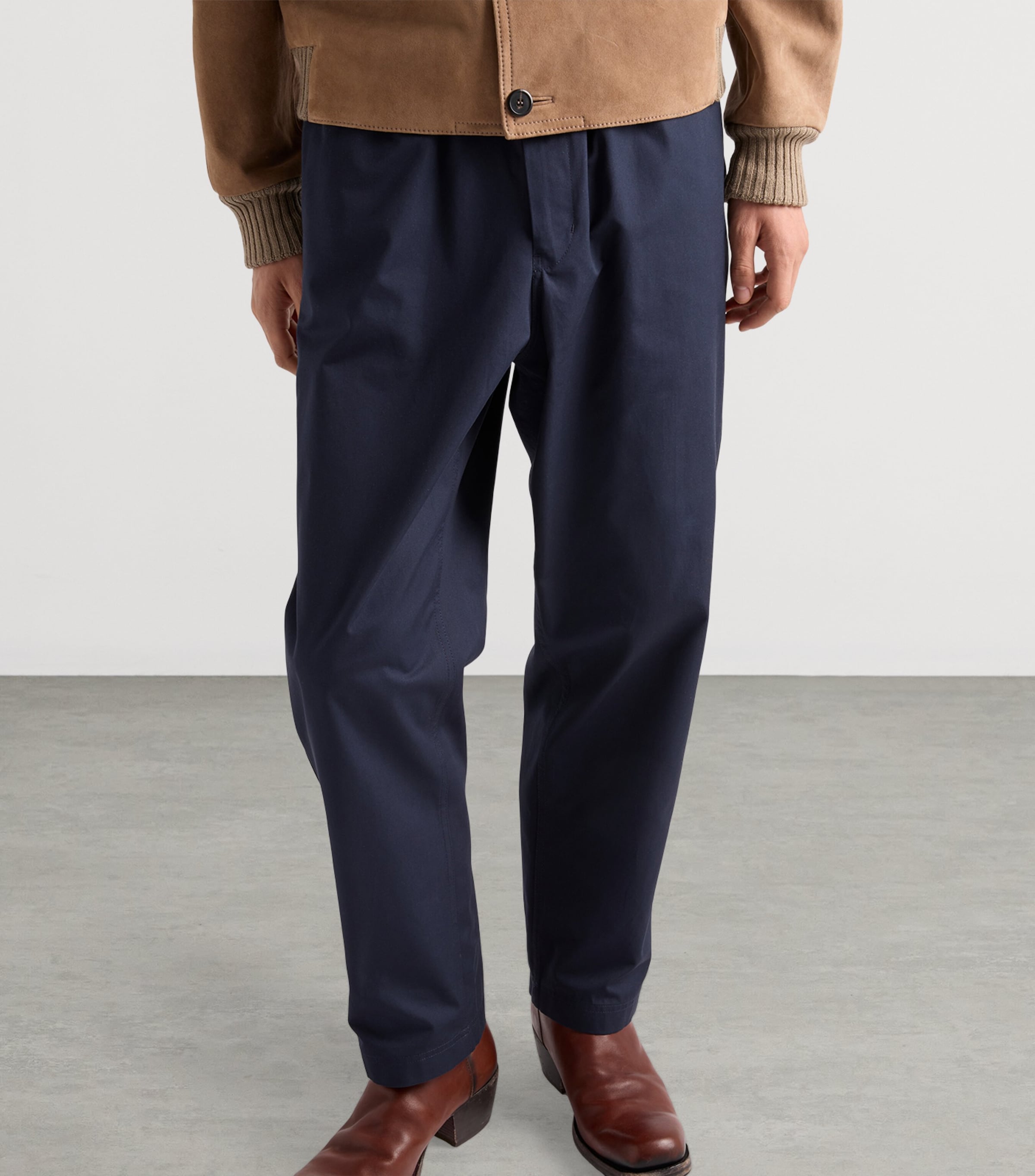 Cotton Slim Fit Trousers F0008 Image 3