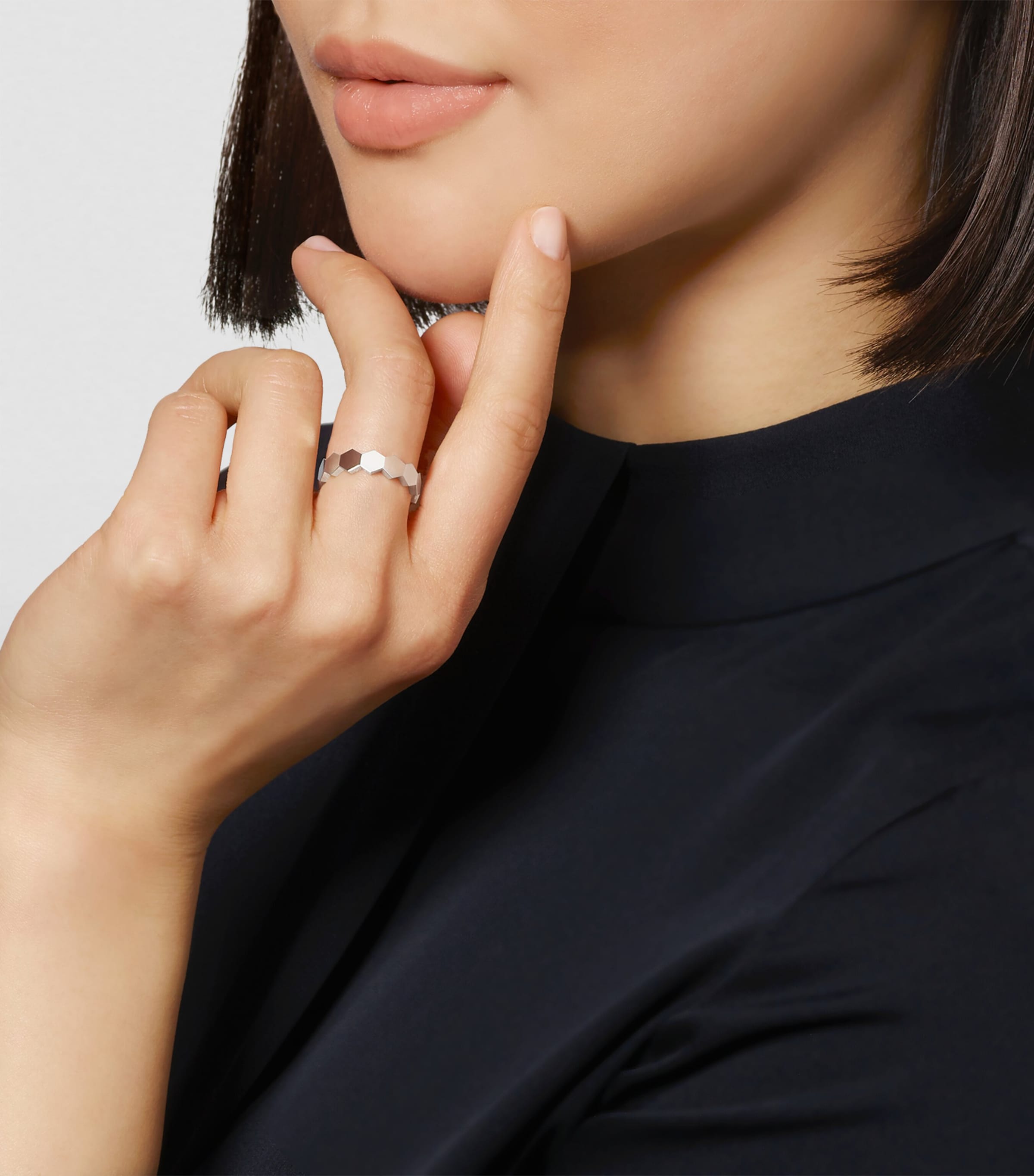 White Gold and Diamond Bee de Chaumet Ring WHITE GOLD Image 2