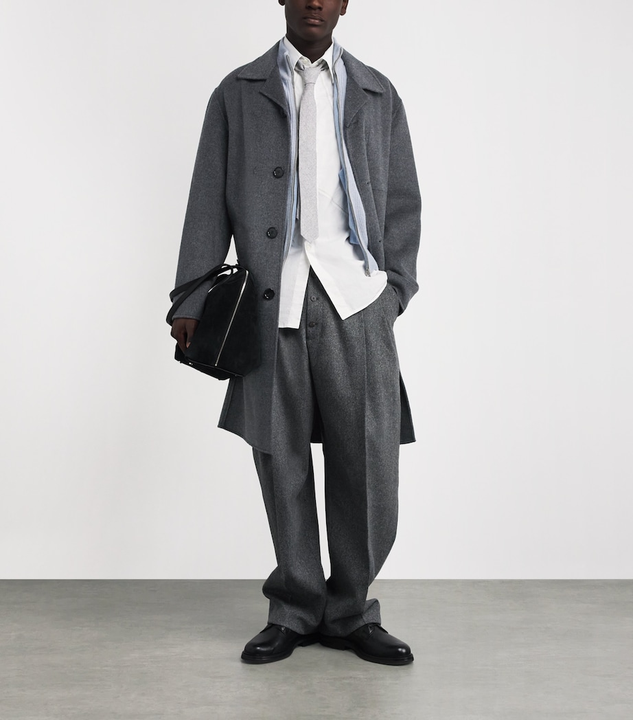 Wool-Cashmere Overcoat 055 - GRIS CHINE Image 2