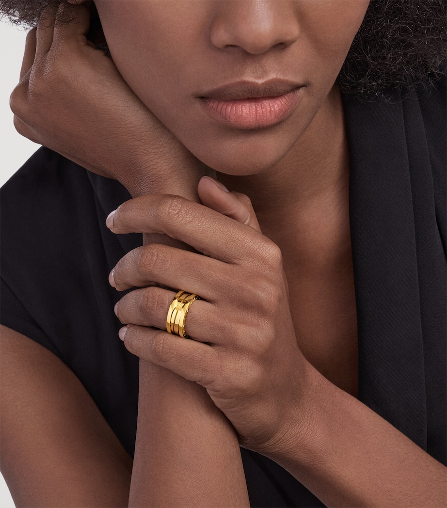 Yellow Gold B.zero1 Three-Band Ring YELLOW GOLD Image 7