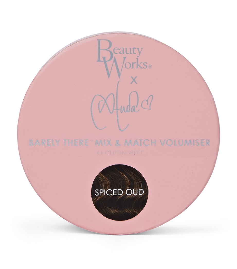 Beauty Works x Huda BARELY THERE Mix & Match Volumiser Clip-In Hair Extensions (20") BROND'MBRE Image 3