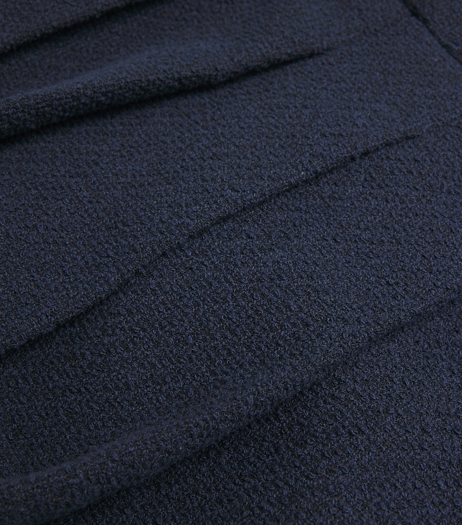 Tweed Buttoned Mini Dress NAVY Image 5