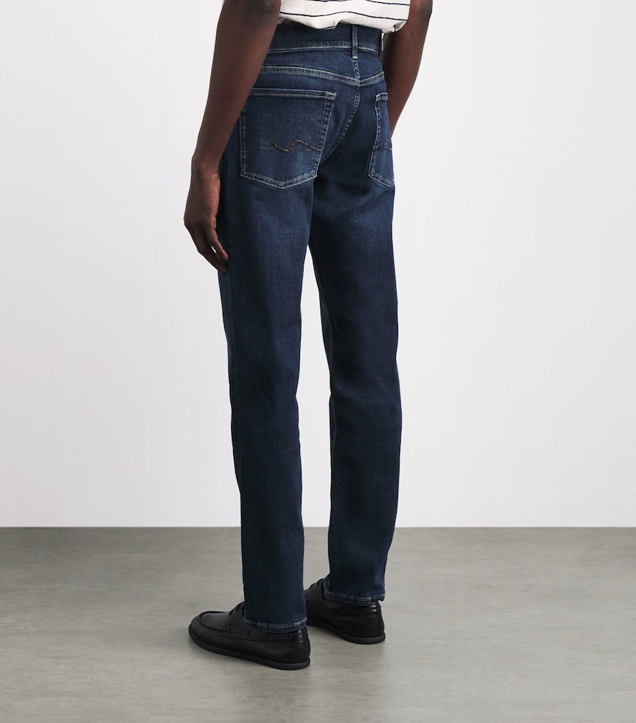 7 For All Mankind Mens Slimmy Badge Jeans Mirror Image 5