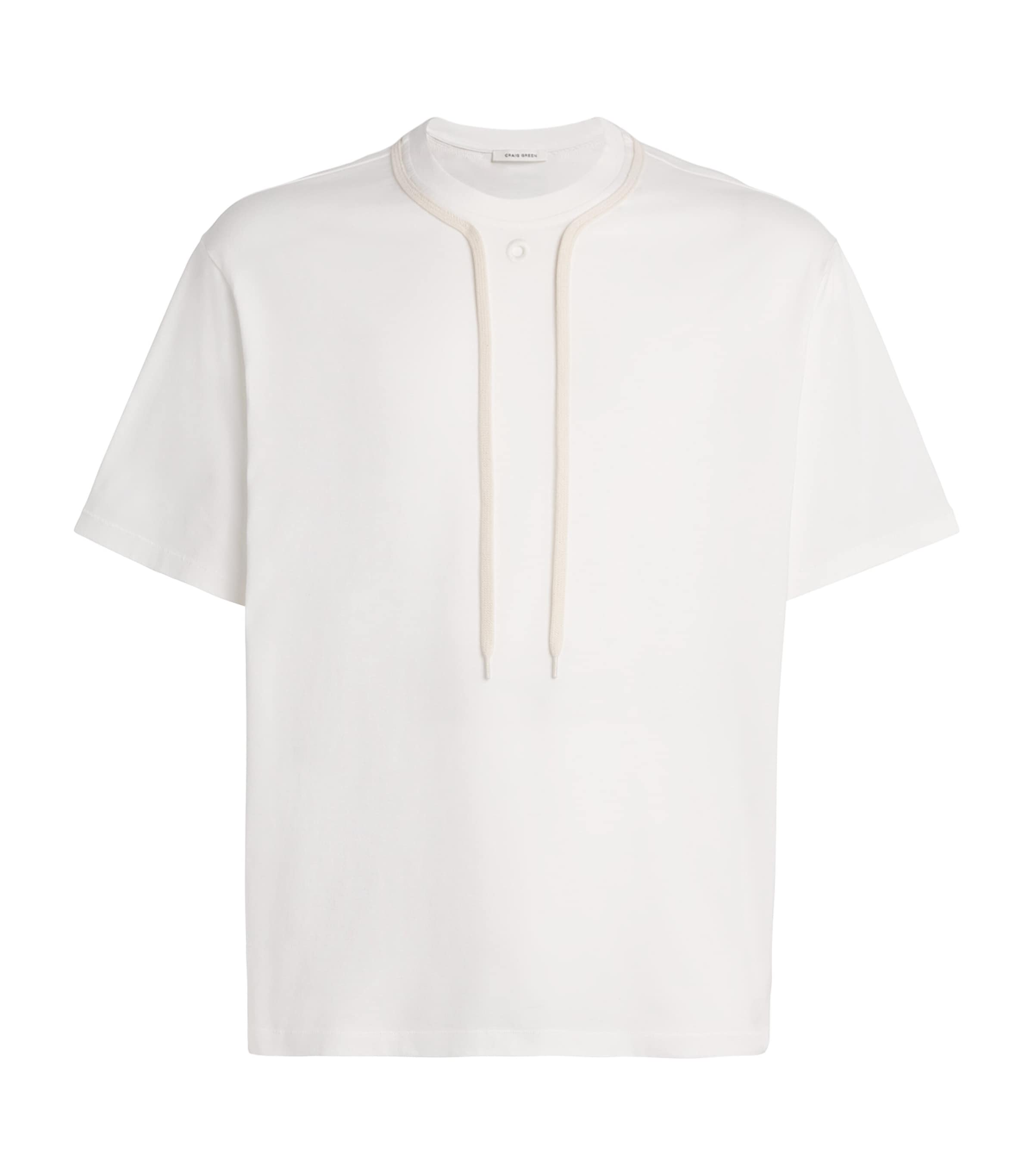 Craig Green Cotton Shoelace T-shirt In White