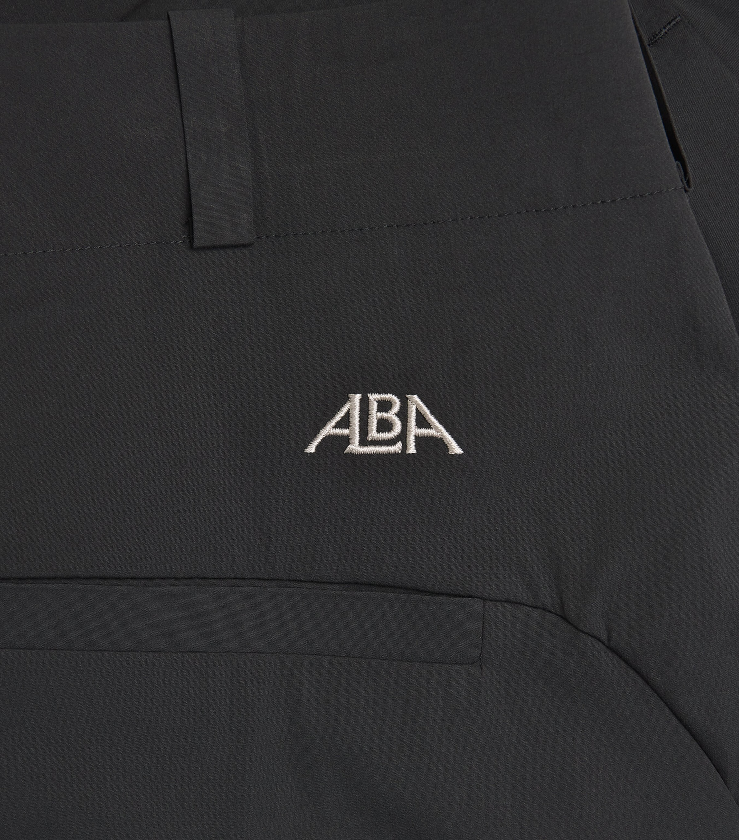 Alba Mens Cotton-Blend Techno Shorts Black Image 6