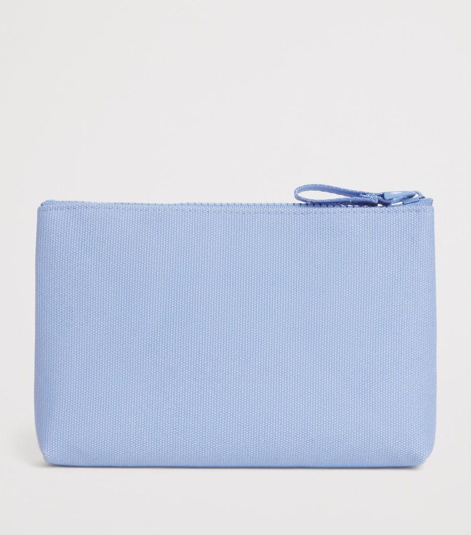 Small Cotton Logo Pouch BLUE Image 2