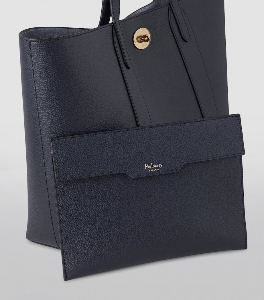 Mulberry Leather Bayswater Tote Bag Night Sky Image 5