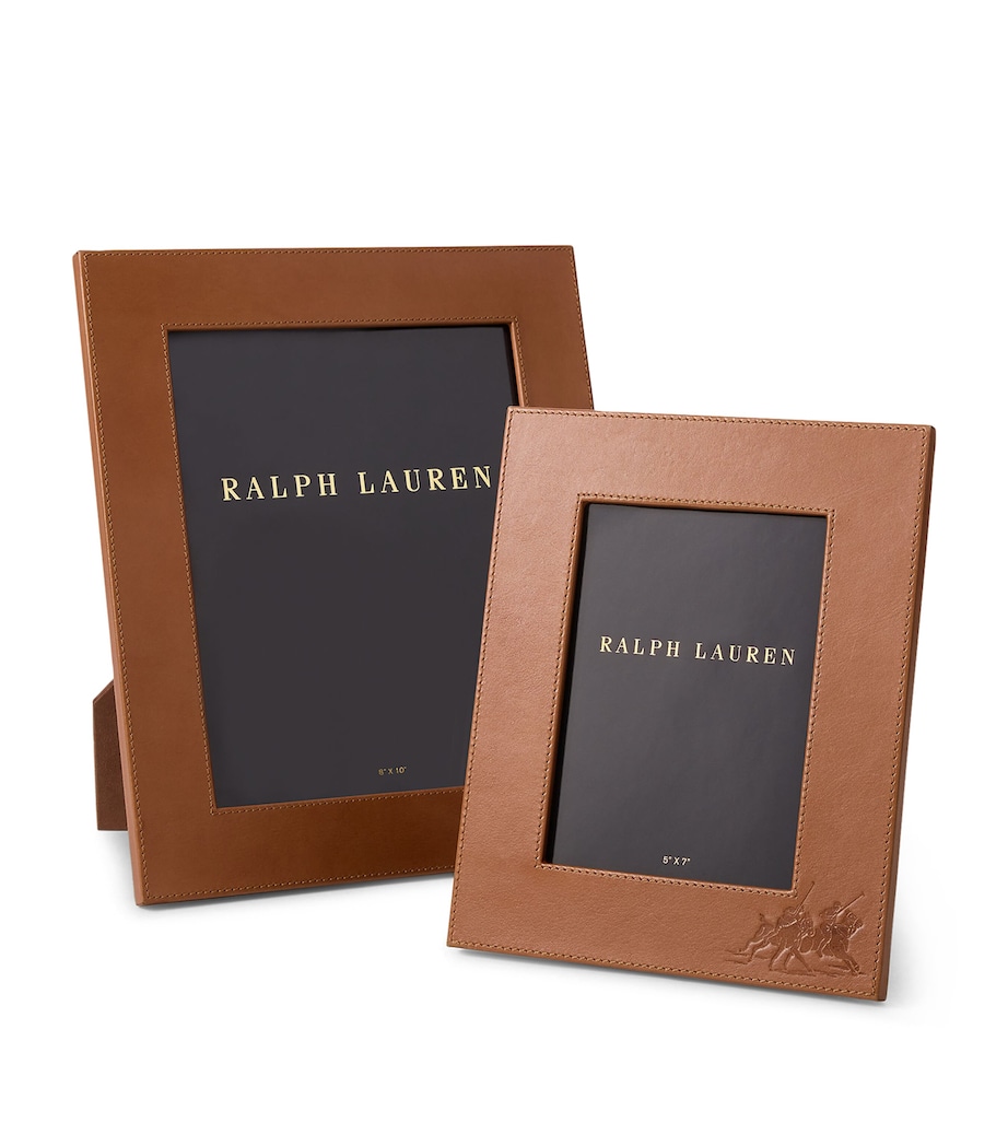 Leather Garrett Frame (5" x 7") SADDLE Image 3