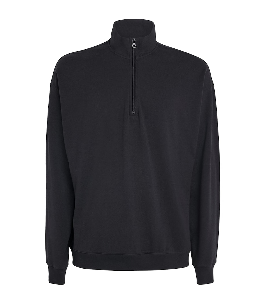 Jersey Lounge Quarter-Zip Sweater OBSIDIAN Image 1