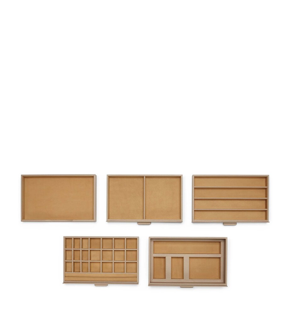 Smythson Panama Jewellery Box Sandstone Image 4