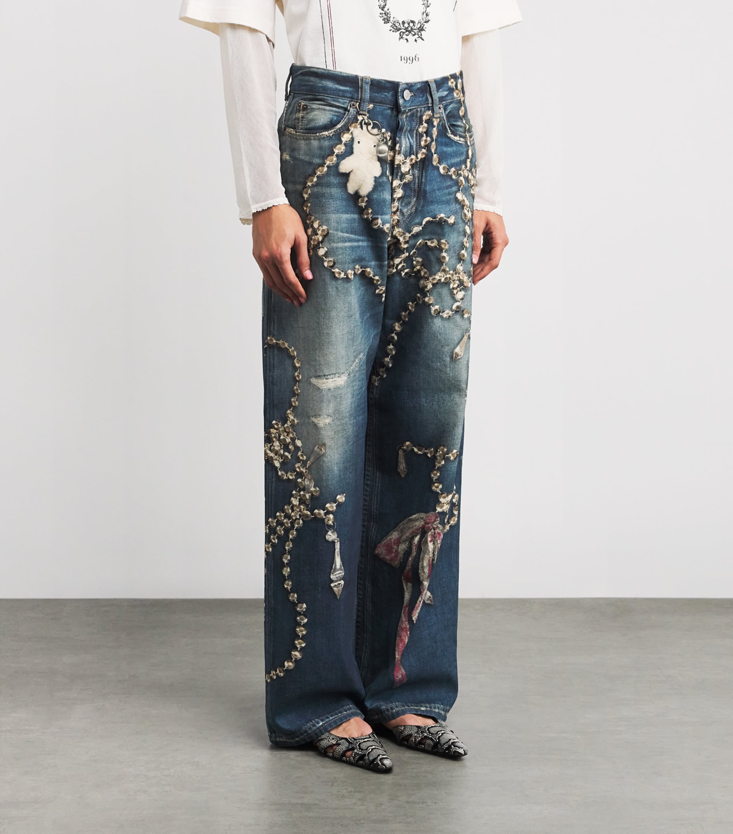 Low-Rise Printed 1981 Jeans AUZ MID BLUE Image 3