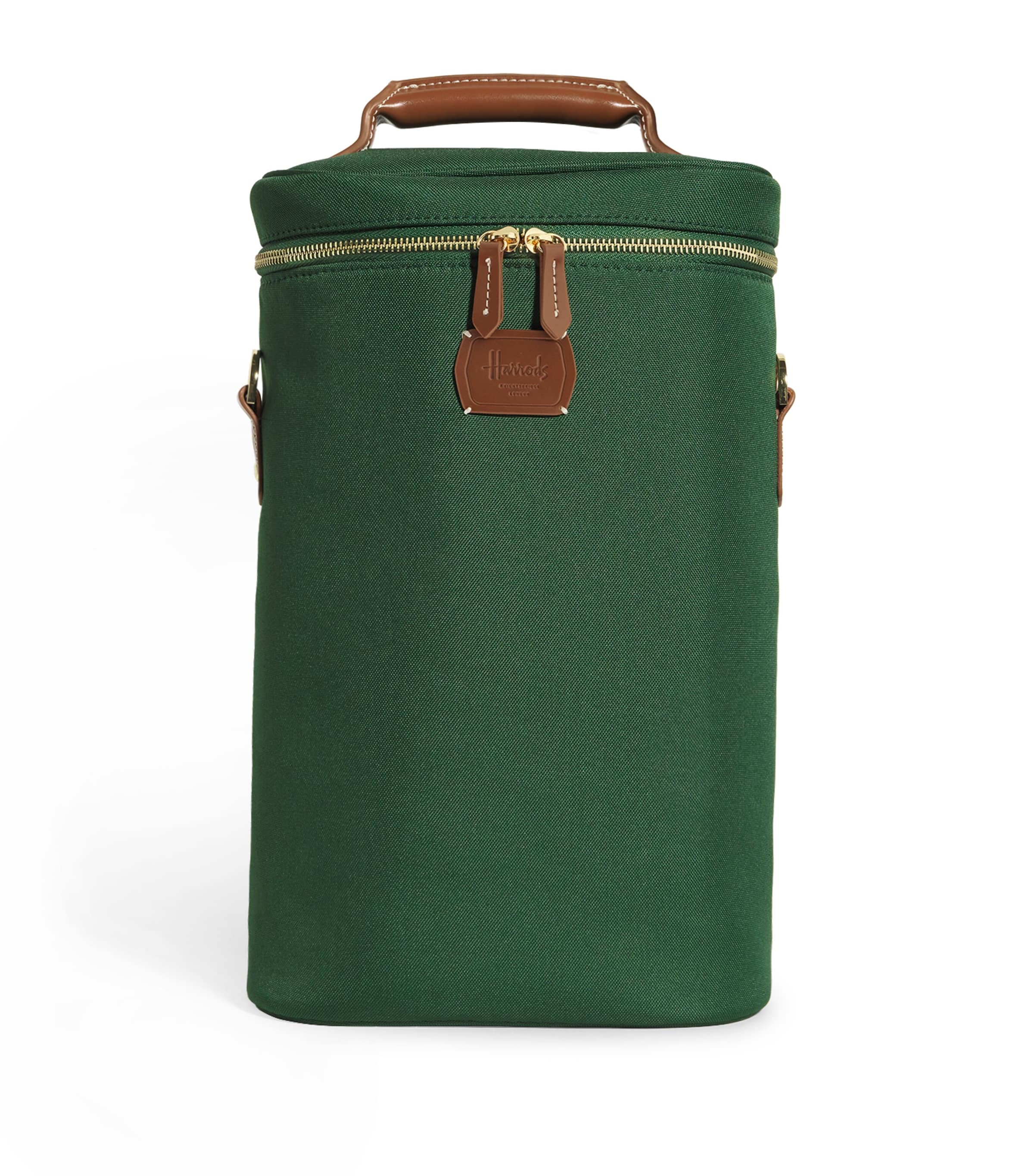 Wine Bag Set HARRODS GREEN Image 1
