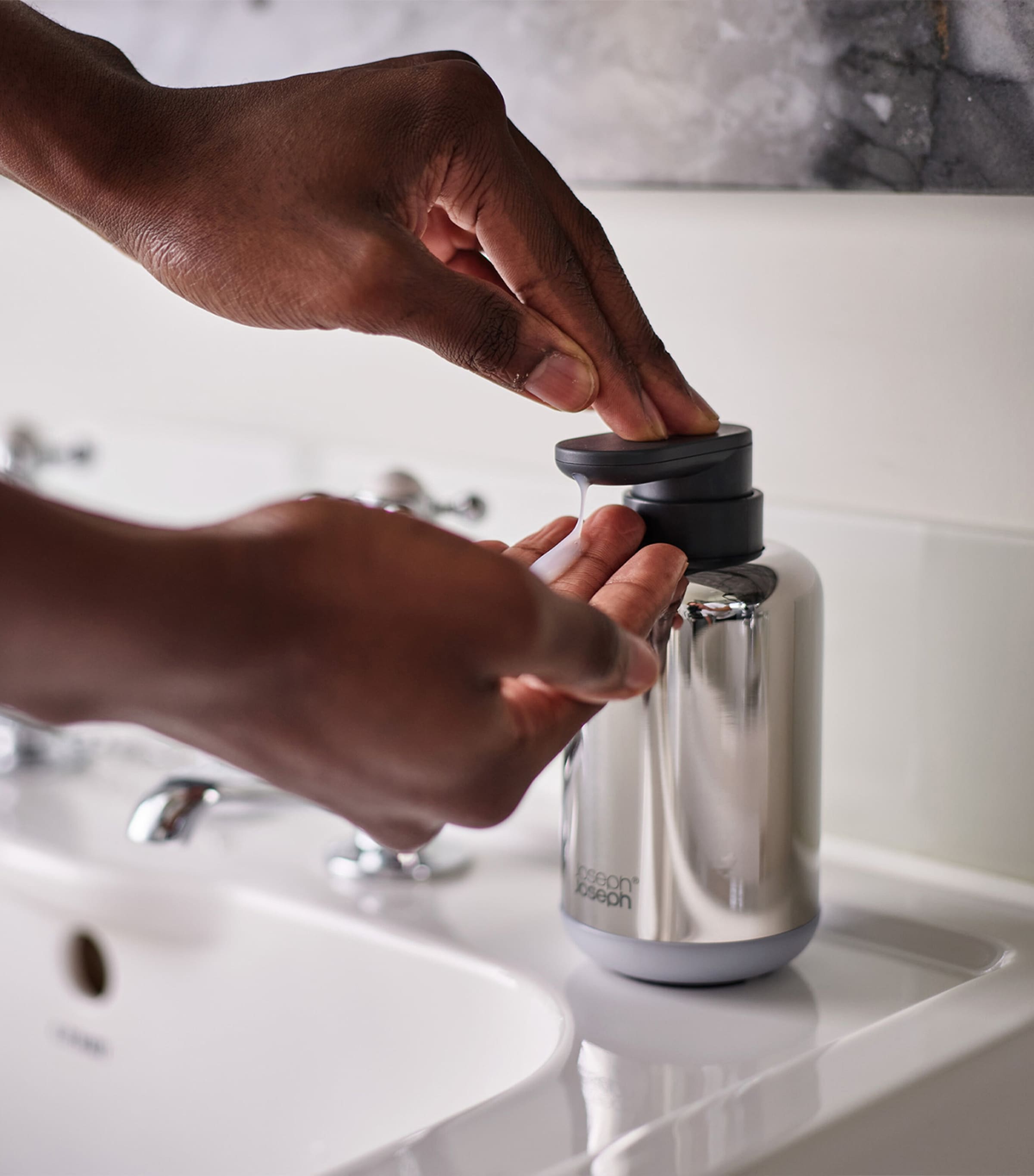Joseph Joseph EasyStore Luxe Soap Dispenser | Bathroom | Bathroom Storage | Soap Dispensers | Designers | Joseph Joseph Joseph Joseph EasyStore Luxe Soap Dispenser | Bathroom | Bathroom Storage | Soap Dispensers | Designers | Joseph Joseph