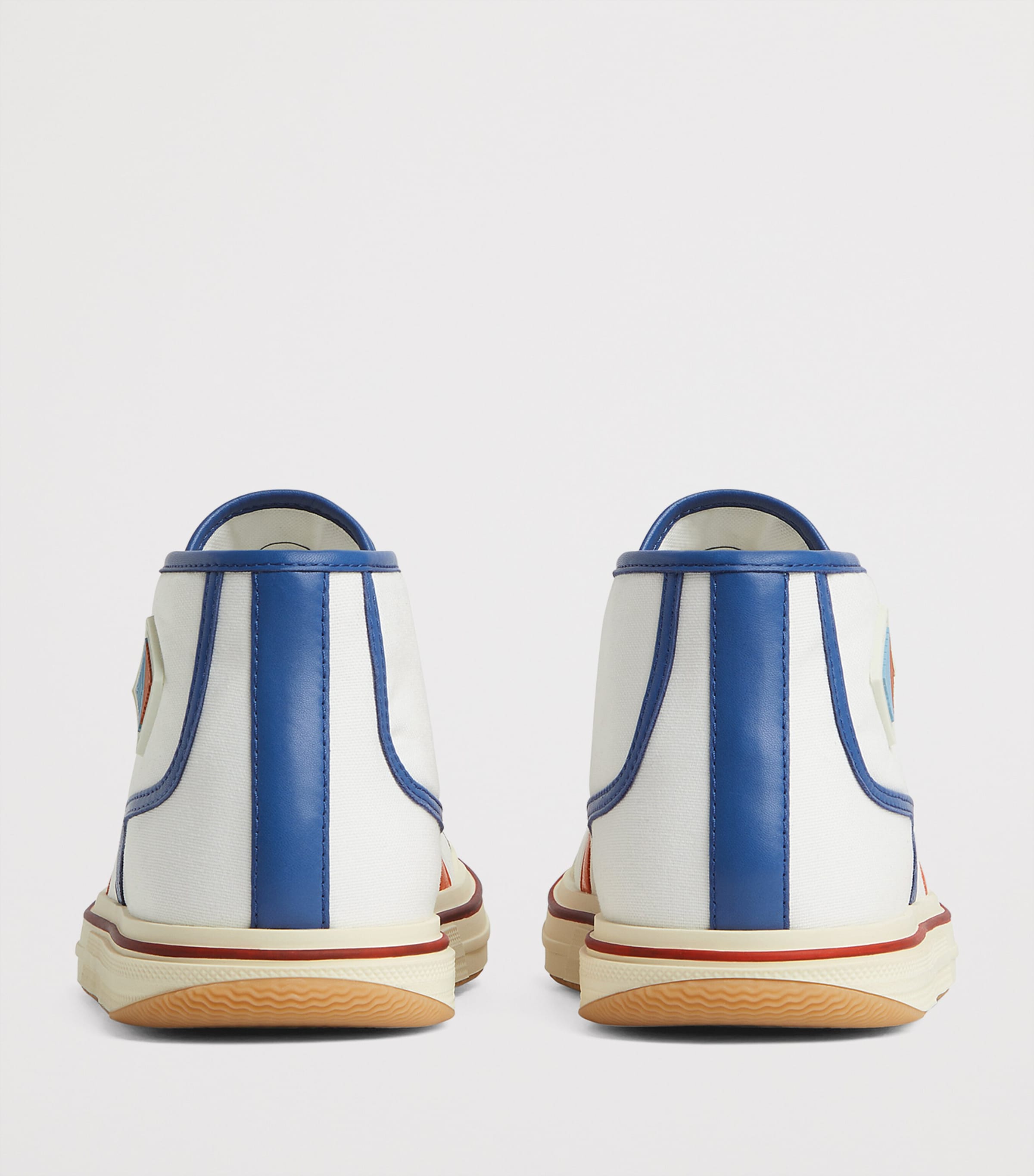 Canvas Leather-Trim Eliot Sneakers 9643 Image 3