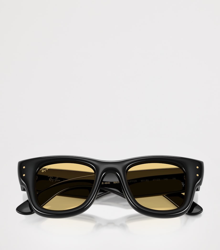Ray-Ban Wayfarer Puffer Sunglasses Black Image 5