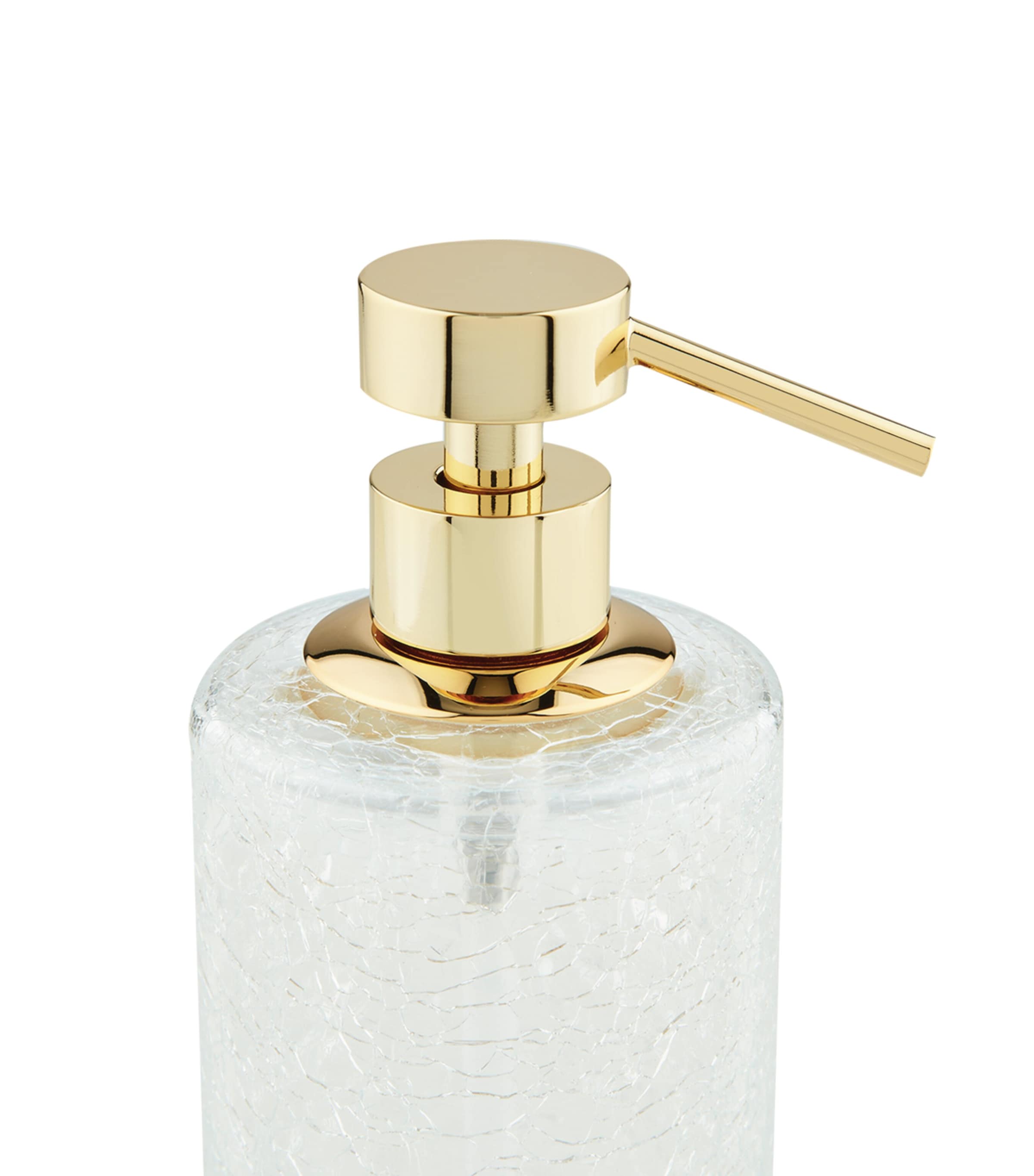 Cracked Crystal Soap Dispenser GOLD Image 2