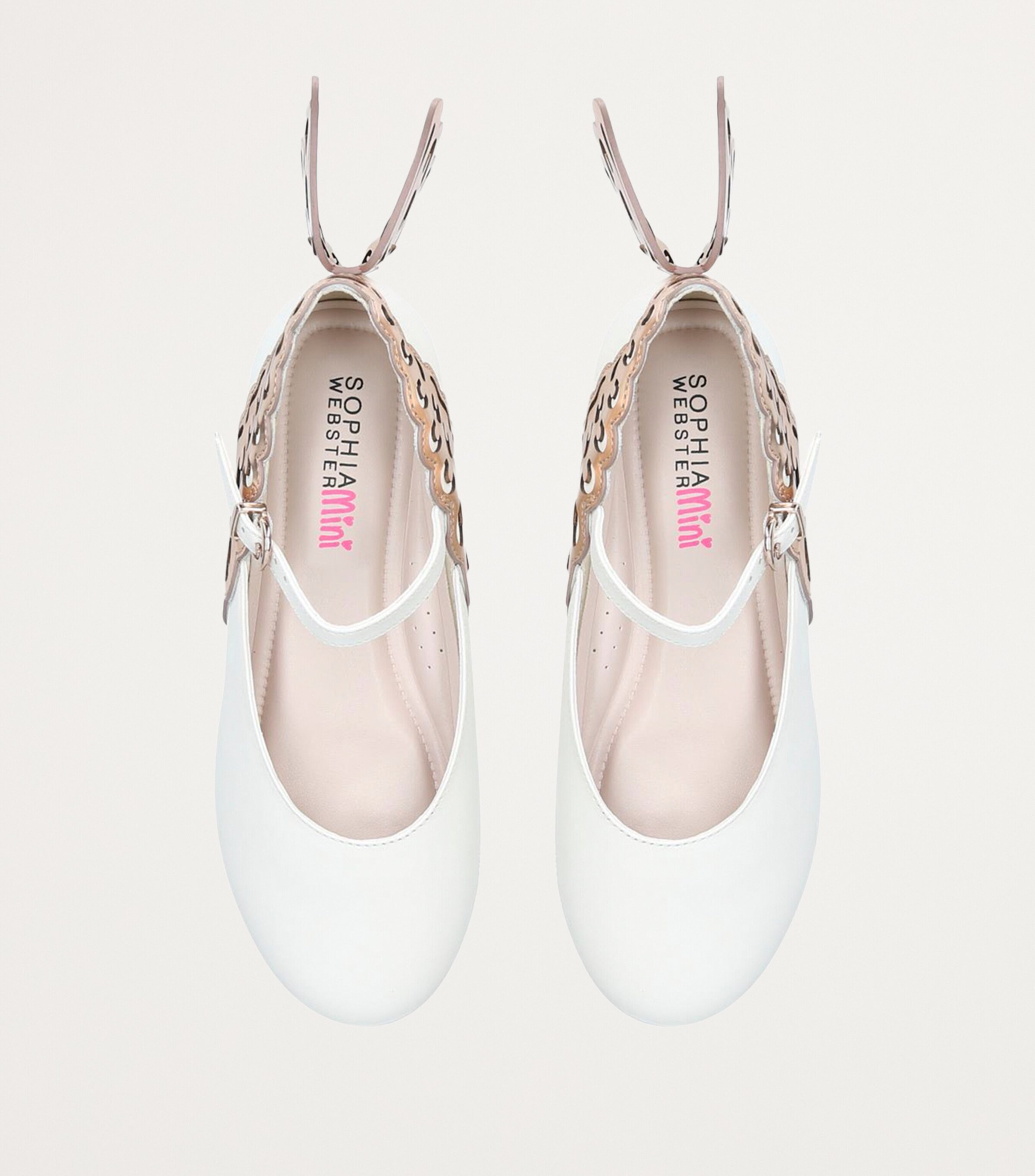 Leather Evangeline Flats WHITE Image 5