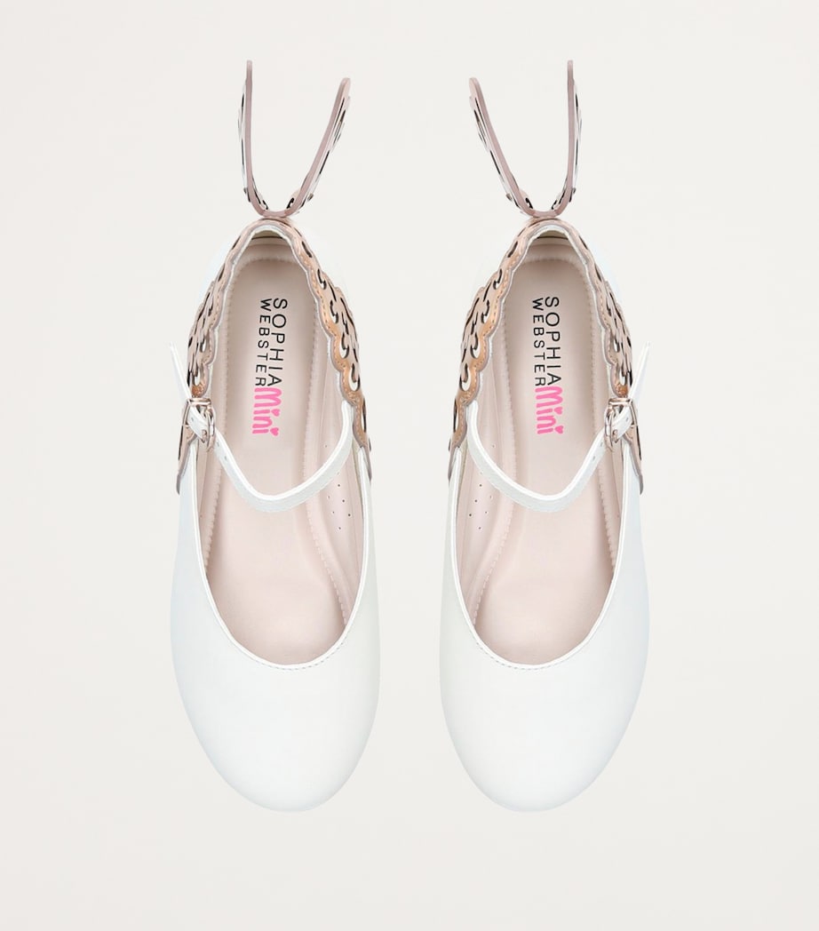 Leather Evangeline Flats WHITE Image 5