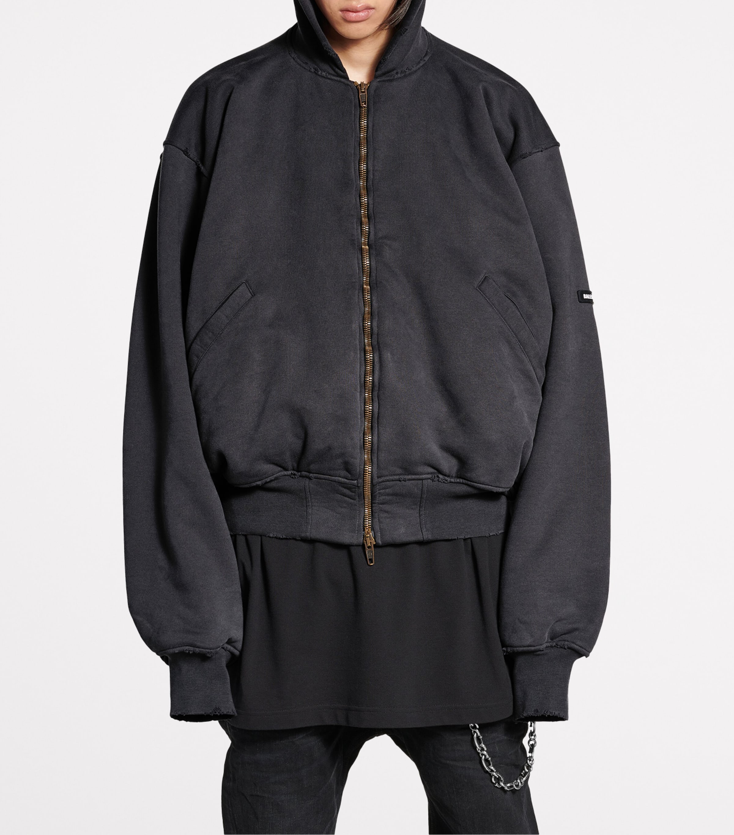 ジャケット BALENCIAGA BLACK COTTON OVERSIZE JACKET Medium-744834TBP471055_F.jpg?v=1