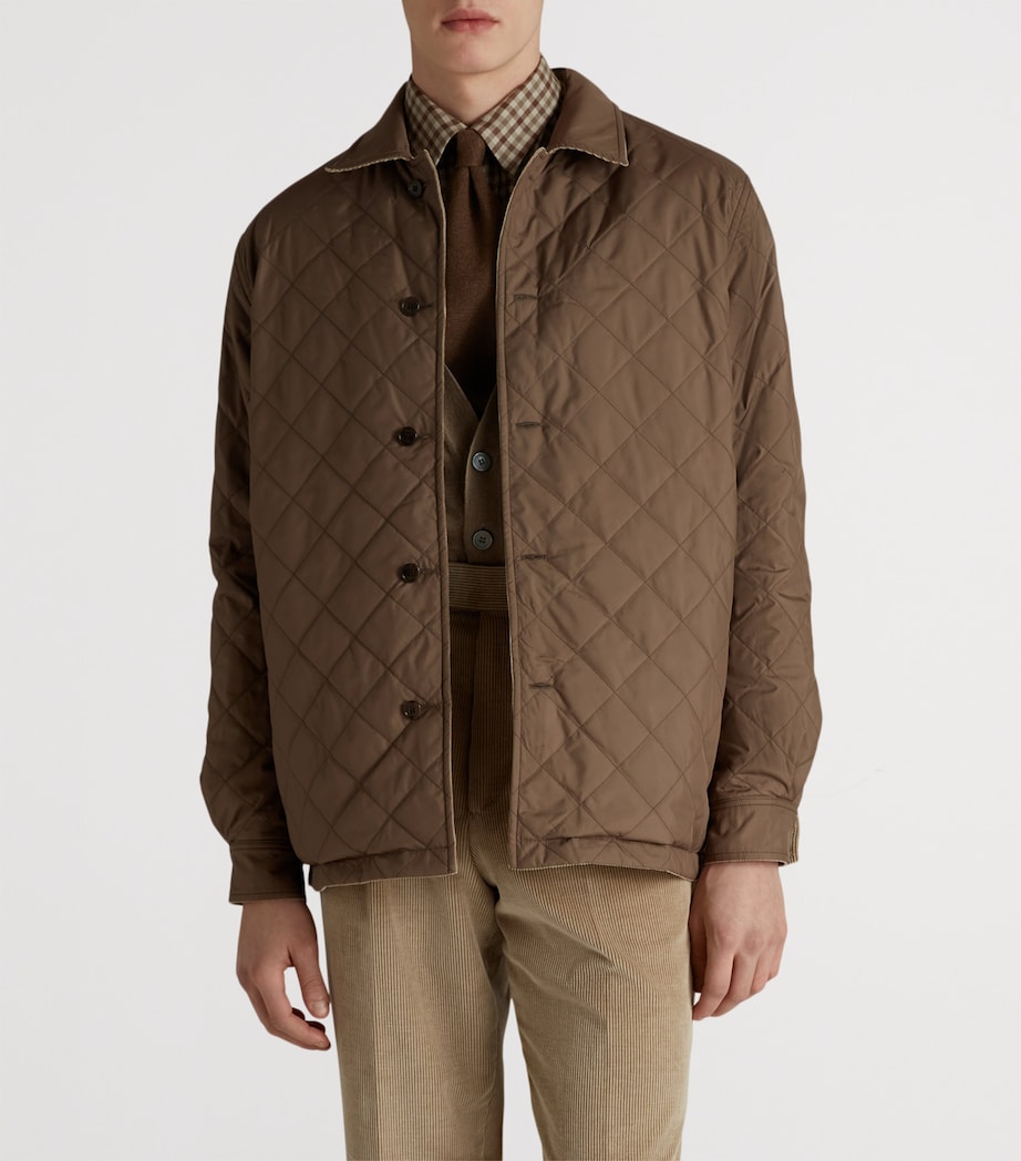 Cotton-Cashmere Corduroy Reversible Overshirt 286SHADED BEIGE Image 4