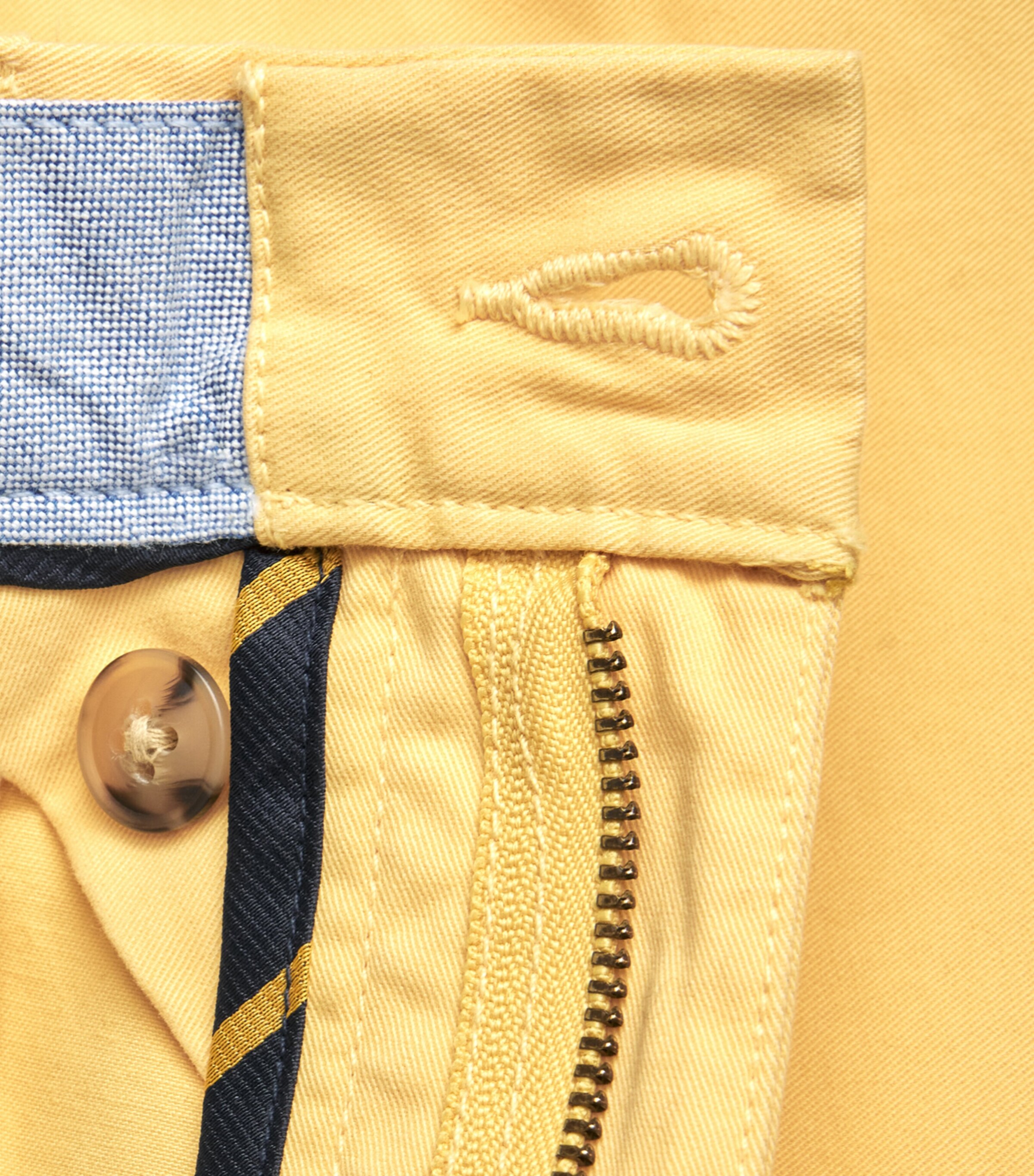 Polo Ralph Lauren Mens Stretch-Cotton Bedford Shorts Corn Yellow Image 6