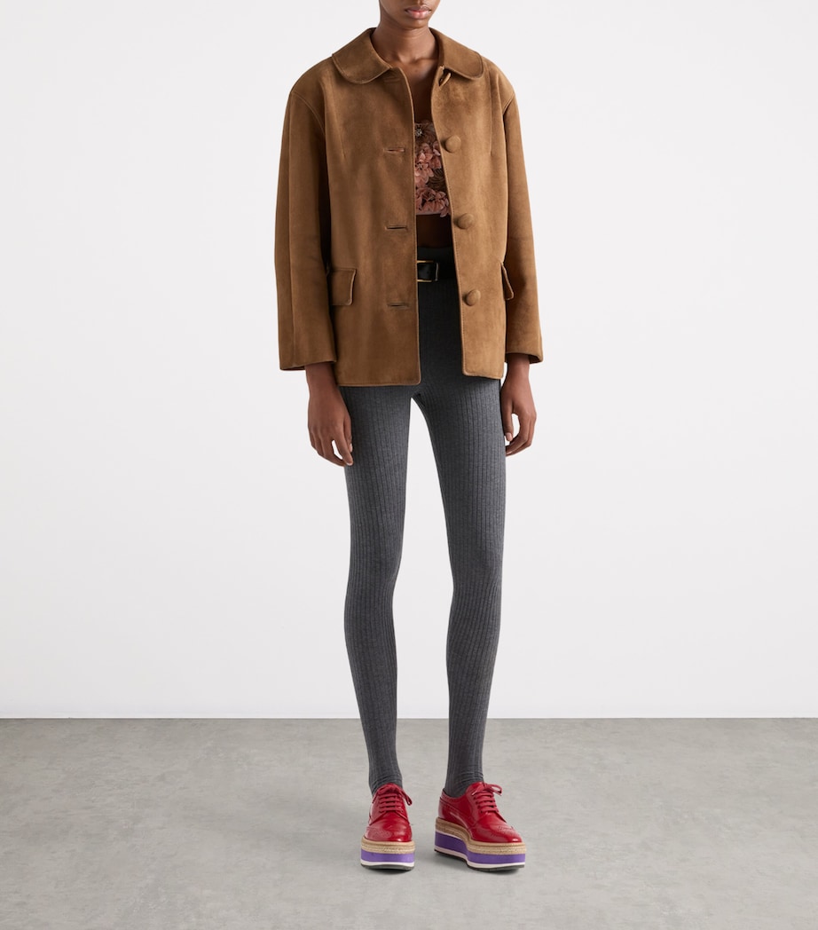 Suede Collared Jacket F0E2Q Image 2