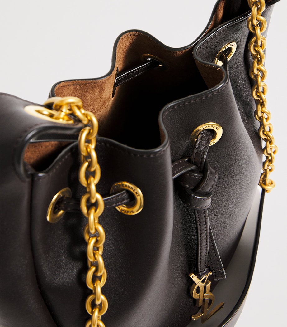 Saint Laurent Leather Cassandre Bucket Bag Image 4