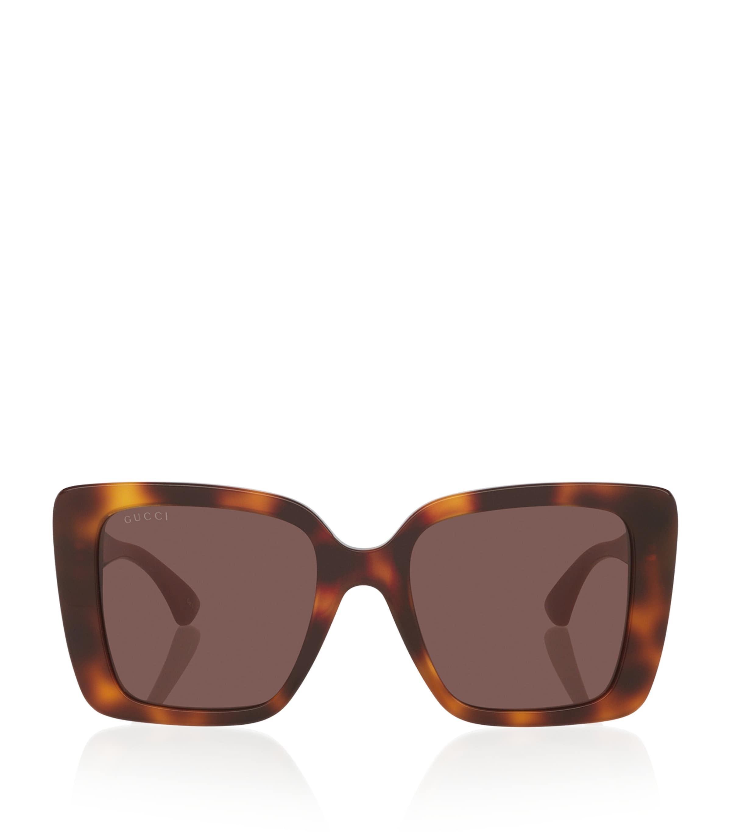 Gucci Womens Brown Gg1861s Square-frame Acetate Sunglasses In Brown