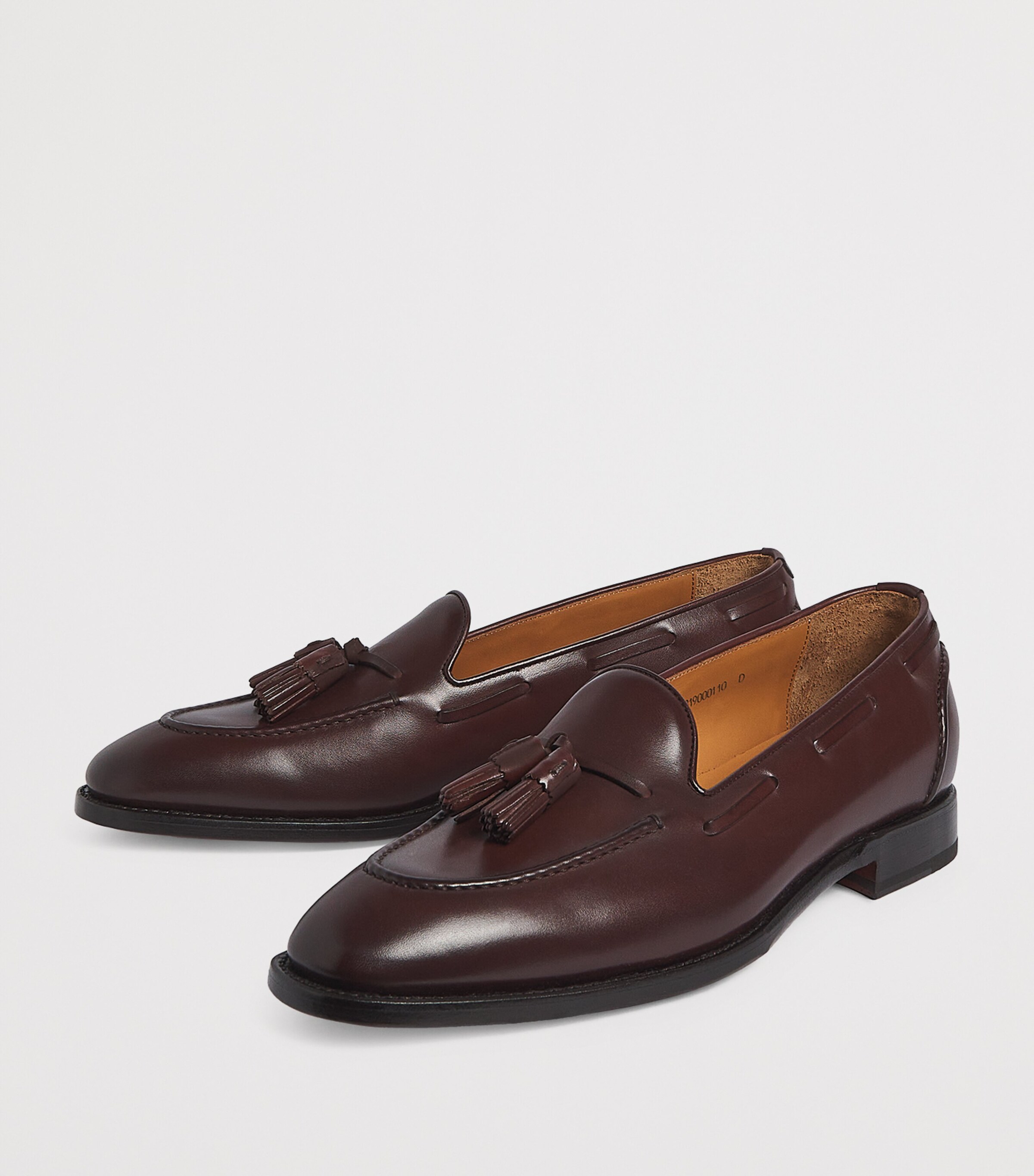 Leather Tasselled Loafers LUGGAGE BROWN Image 3