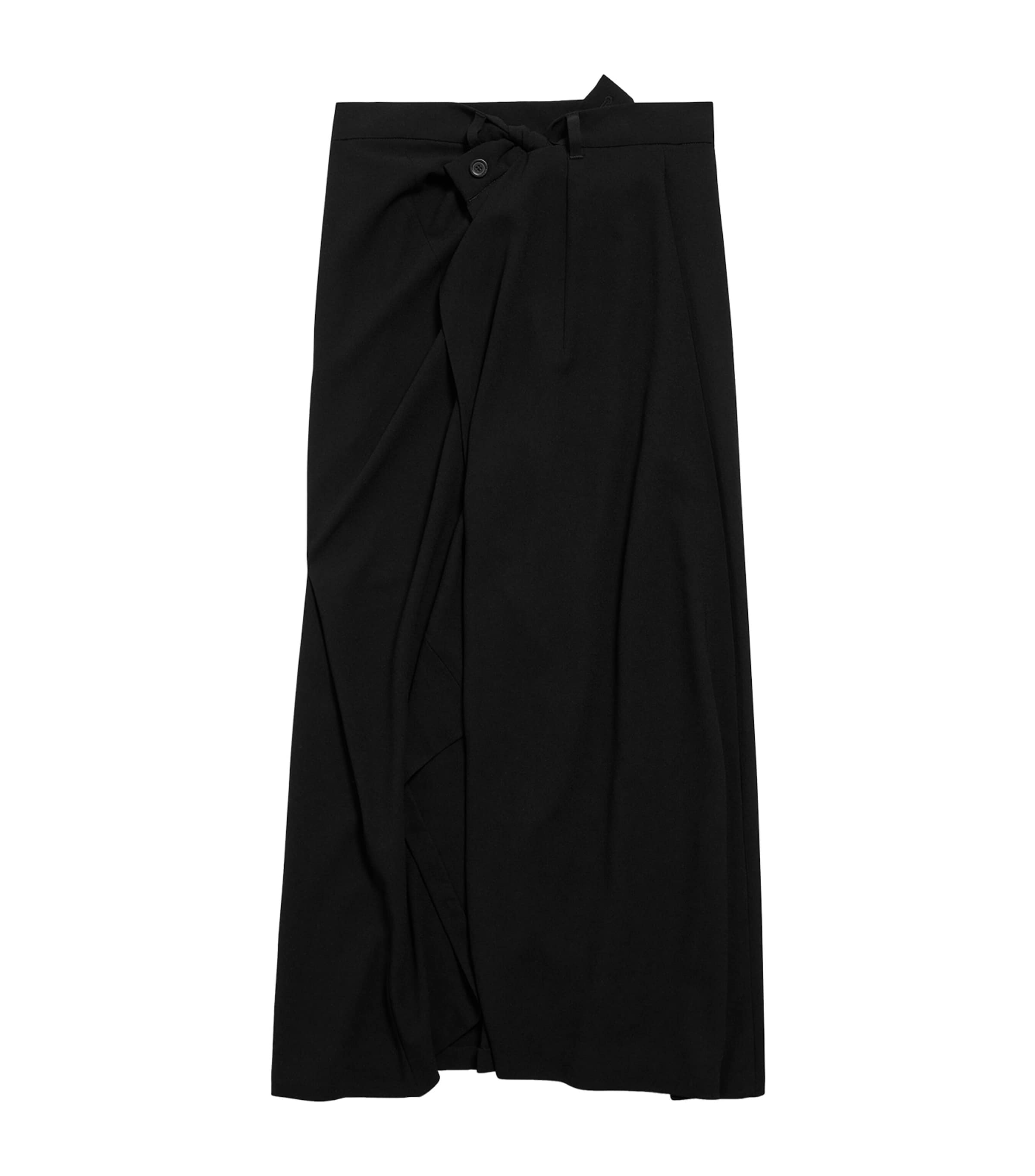 Balenciaga Draped Tailored Skirt | Harrods US