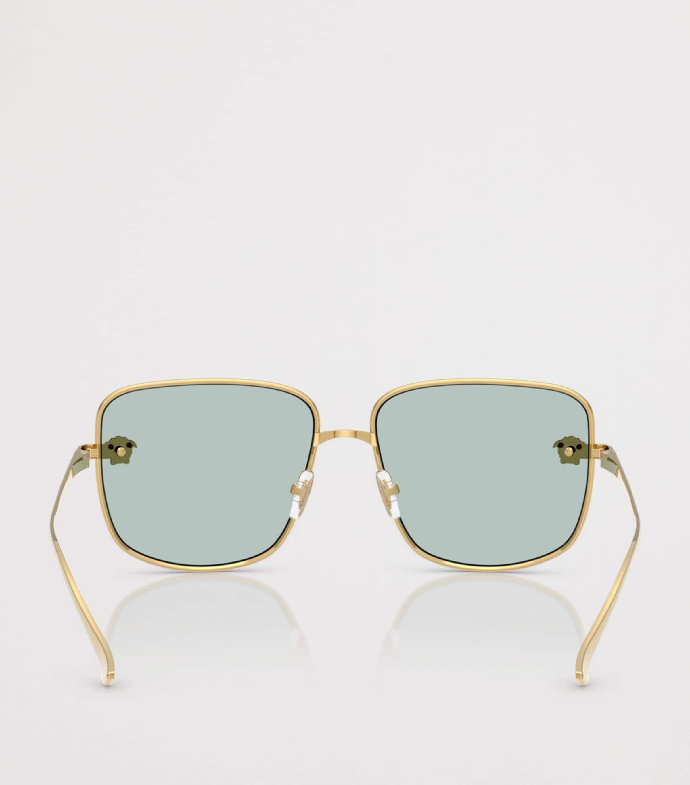 Versace Metal VE2282 Square Sunglasses Gold Image 4
