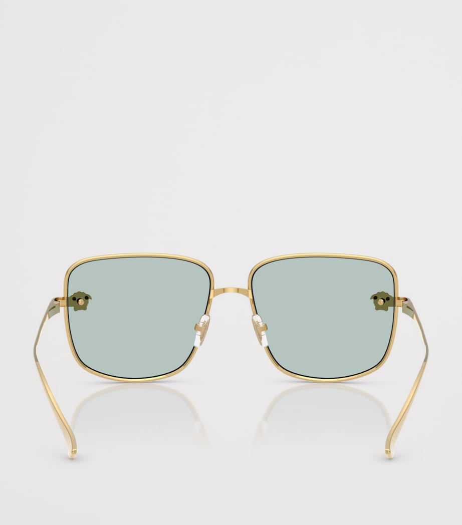 Versace Metal VE2282 Square Sunglasses Gold Image 4
