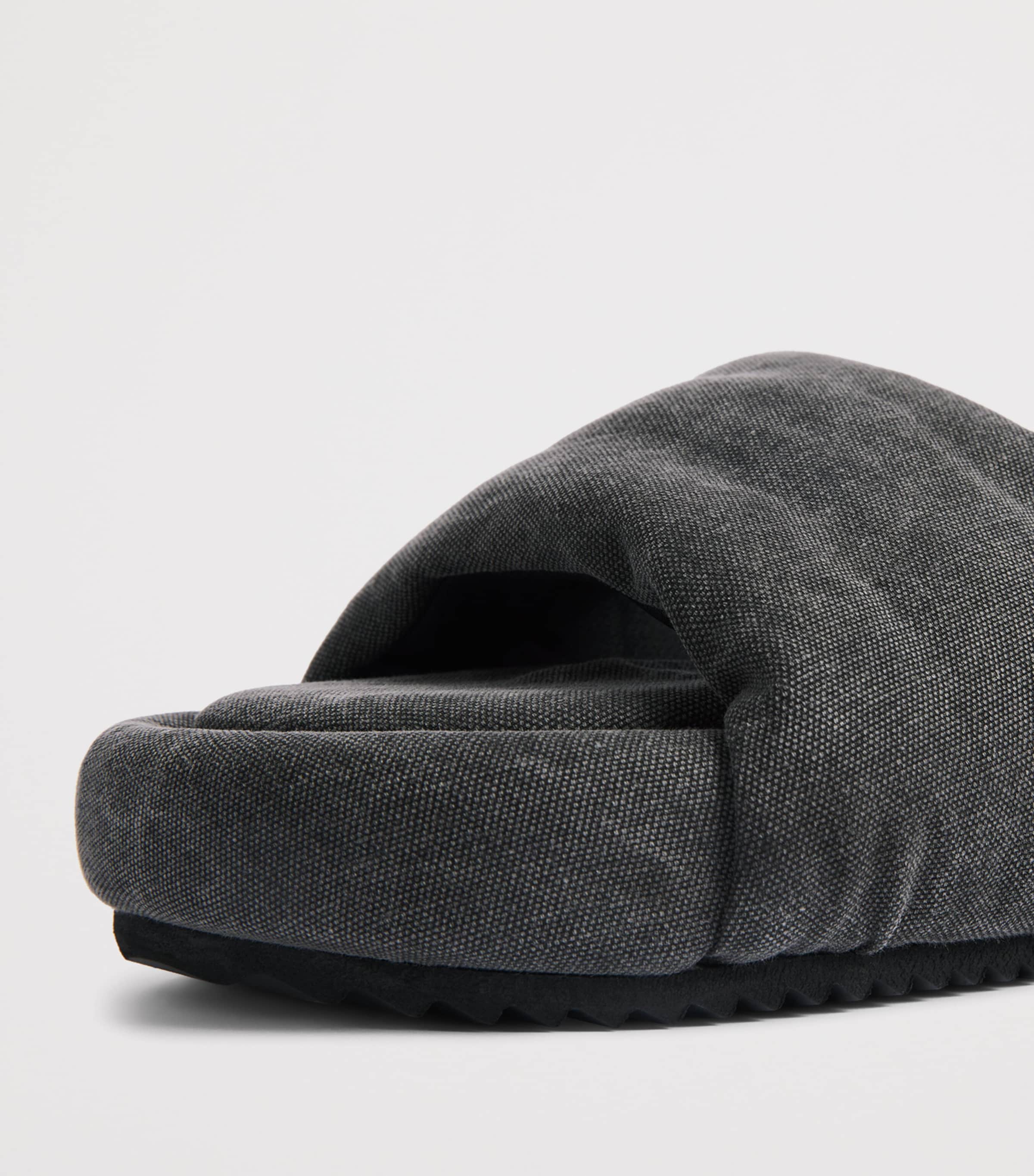Rick Owens Canvas Chancla Slides Gravel Image 7