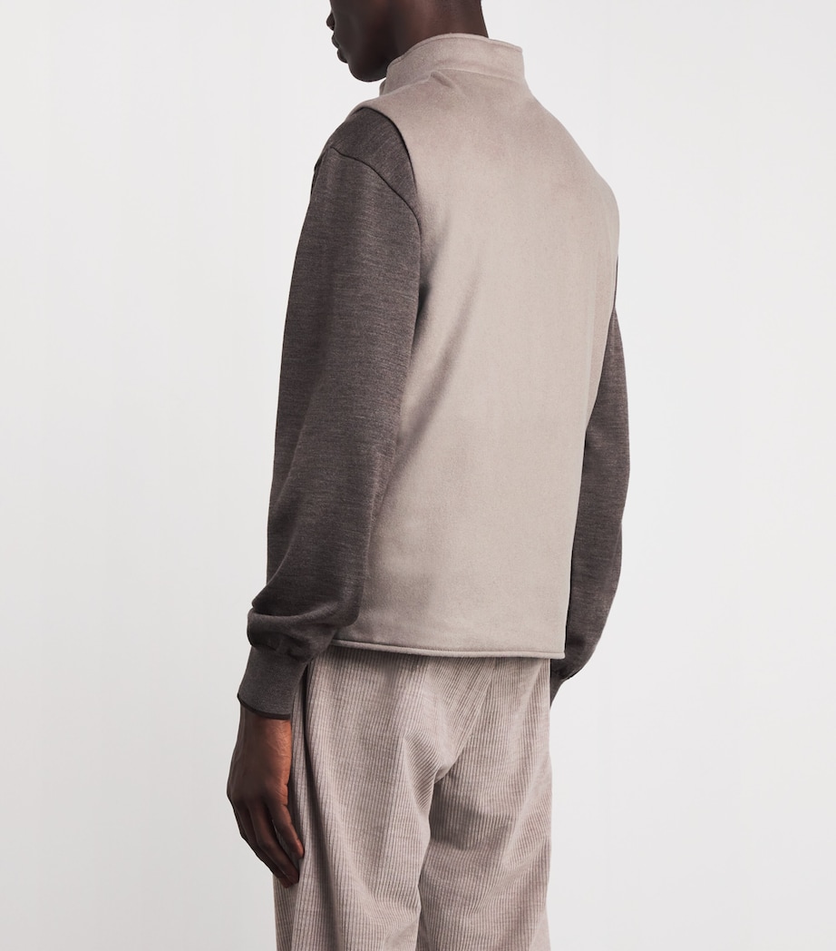 Cashmere Nero Gilet 812-MOON ROCK Image 4