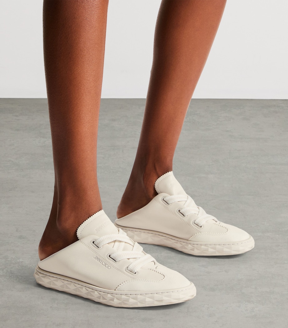 Jimmy Choo Diamond Light Flex Leather Sneakers V Latte Image 2