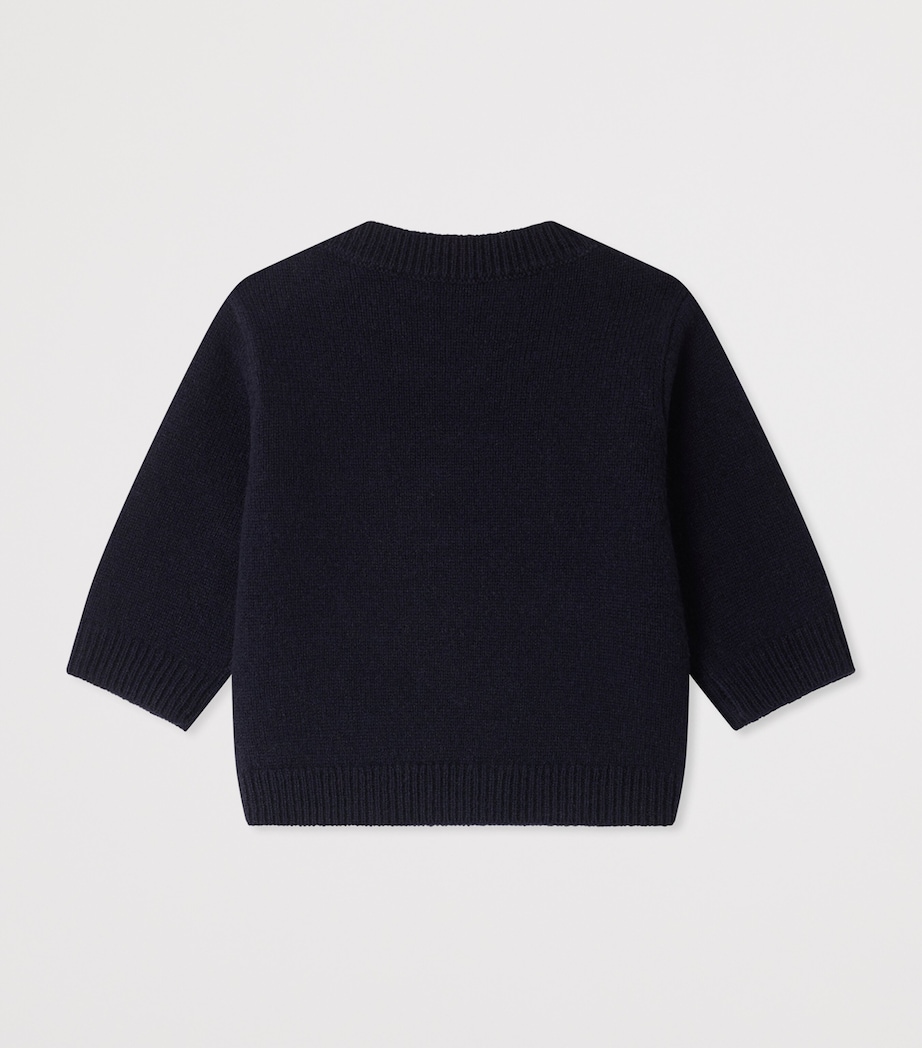 Bonpoint Wool Fox Jumper (6-18 Months) Marine Image 2