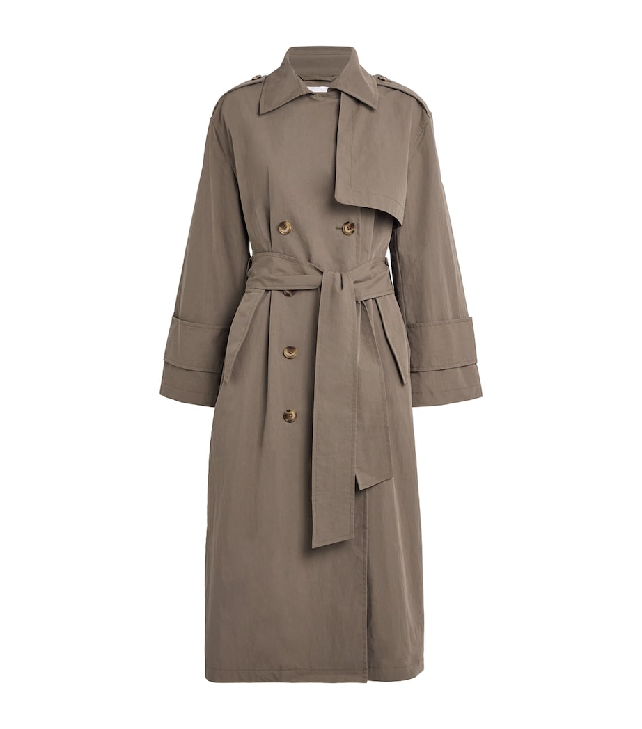 Cotton-Blend Siena Trench Coat MUD Image 1