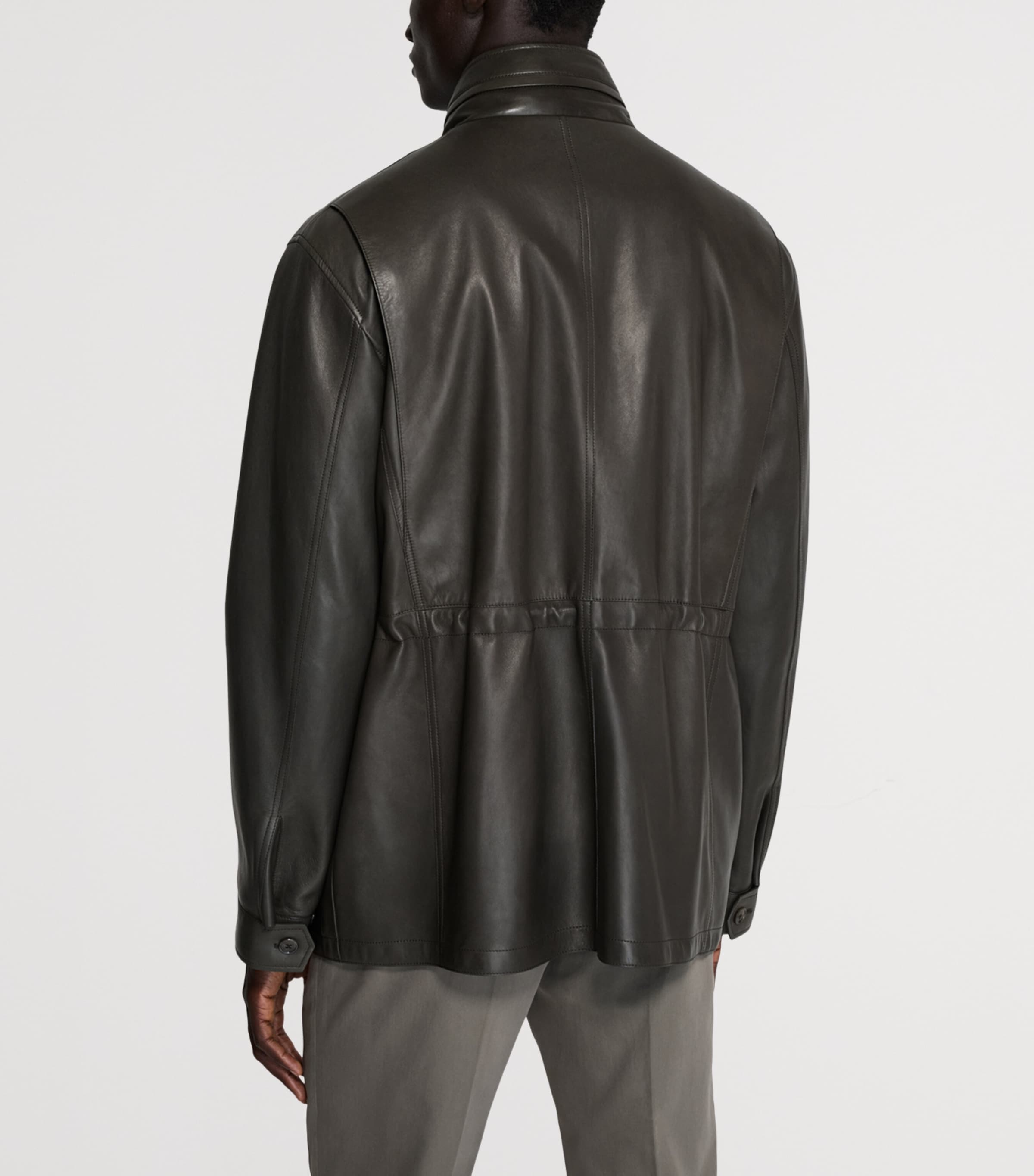 Dunhill Mens Leather Jacket Image 3