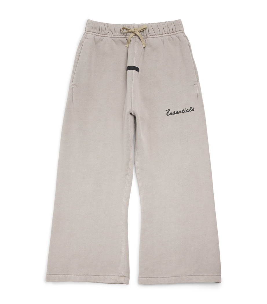 FEAR OF GOD ESSENTIALS KIDS Cotton Logo Sweatpants (2-16 Years) Faded Seal Image 1