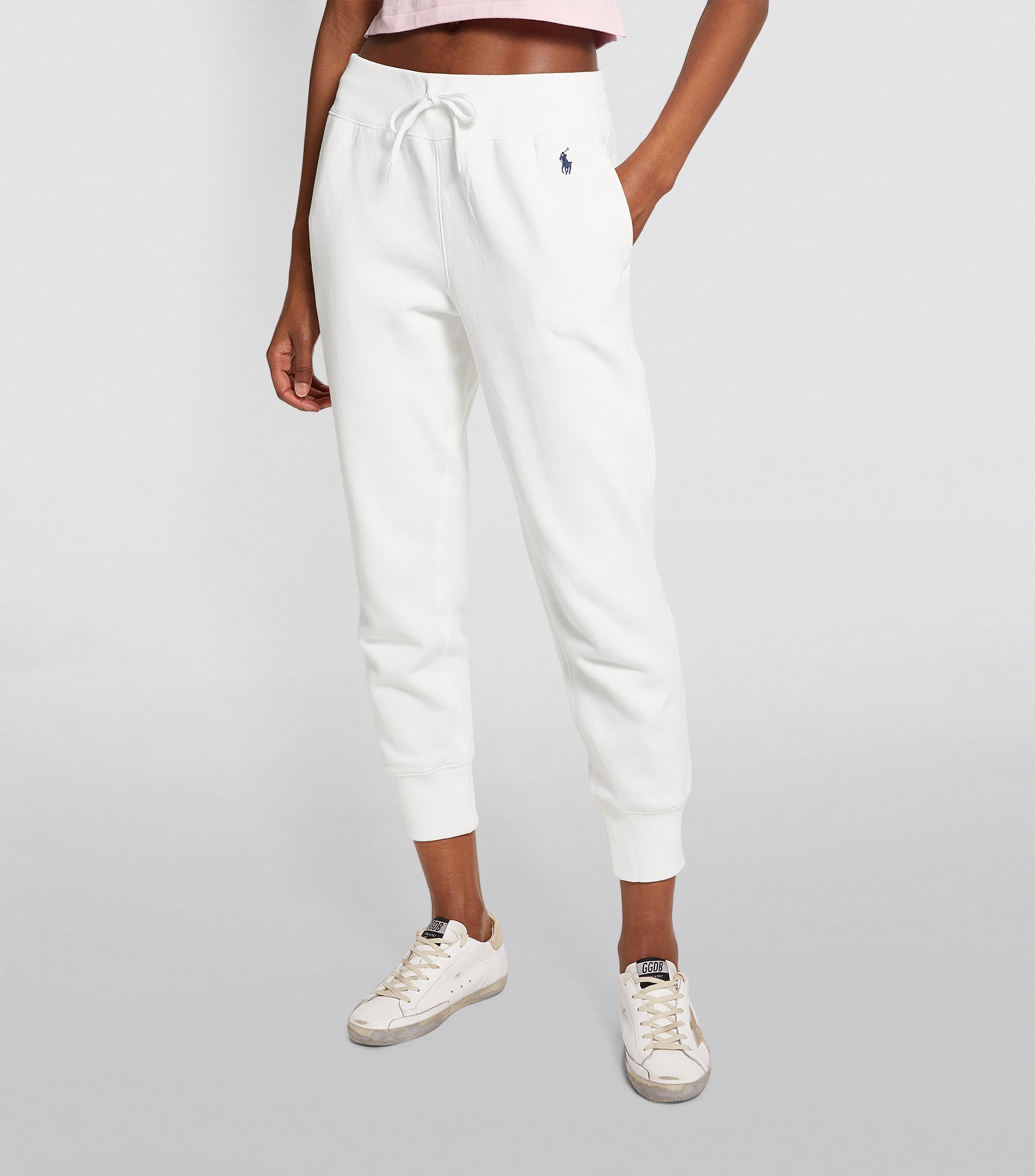 Cropped Sweatpants WHITE Image 3