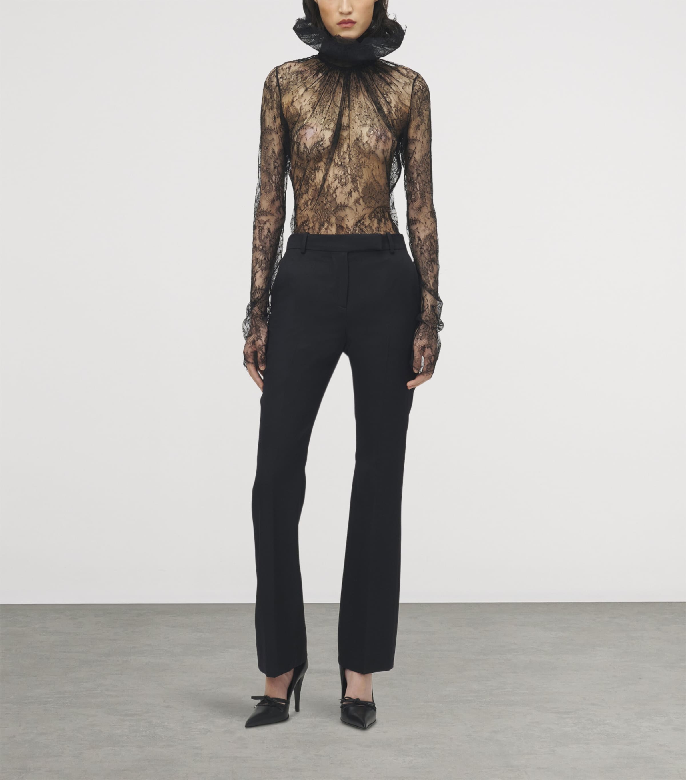 Wool Flared Trousers 1000 Image 2