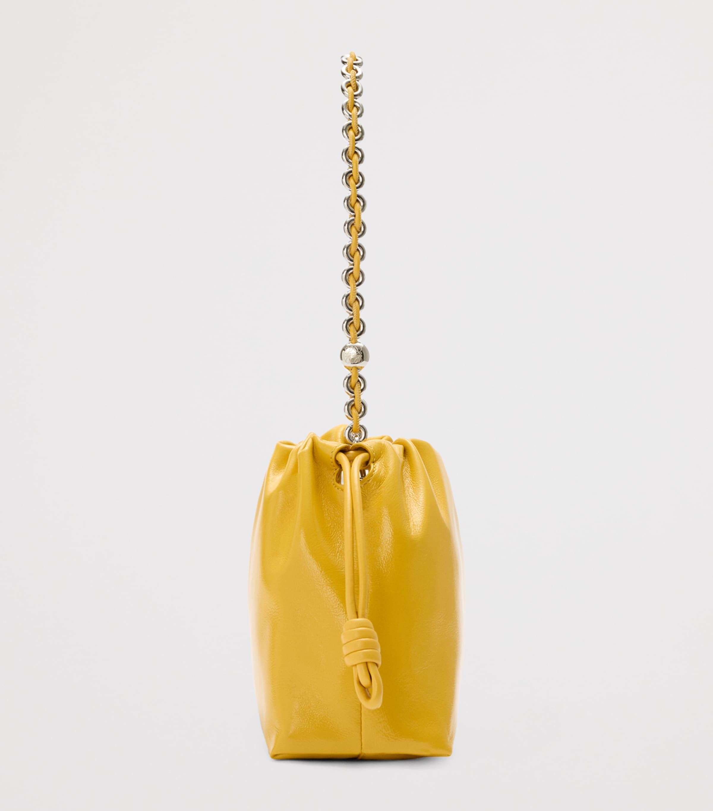 Medium Leather Flamenco Shoulder Bag YELLOW Image 4