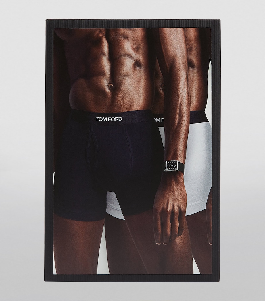 Stretch-Cotton Boxer Briefs (Pack of 2) 999-BLACK/WHITE Image 3