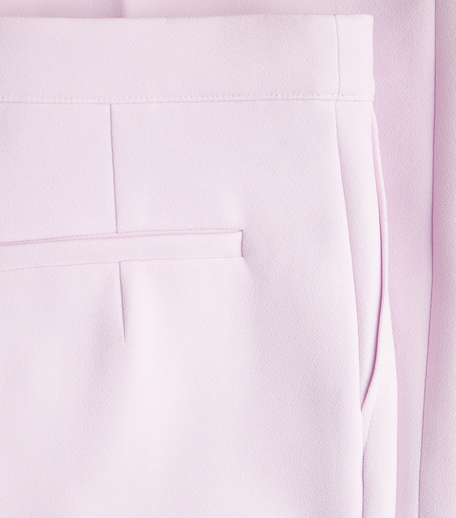 Crepe Alexa Flared Trousers LILAC SNOW Image 5