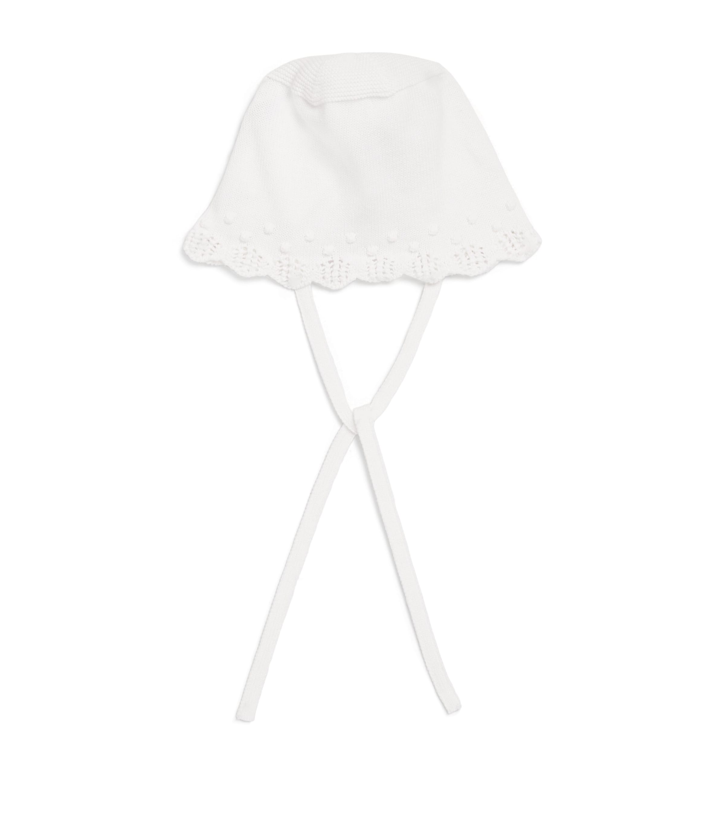 Merino Wool Alaia Bonnet 01 H82 WHITE Image 1
