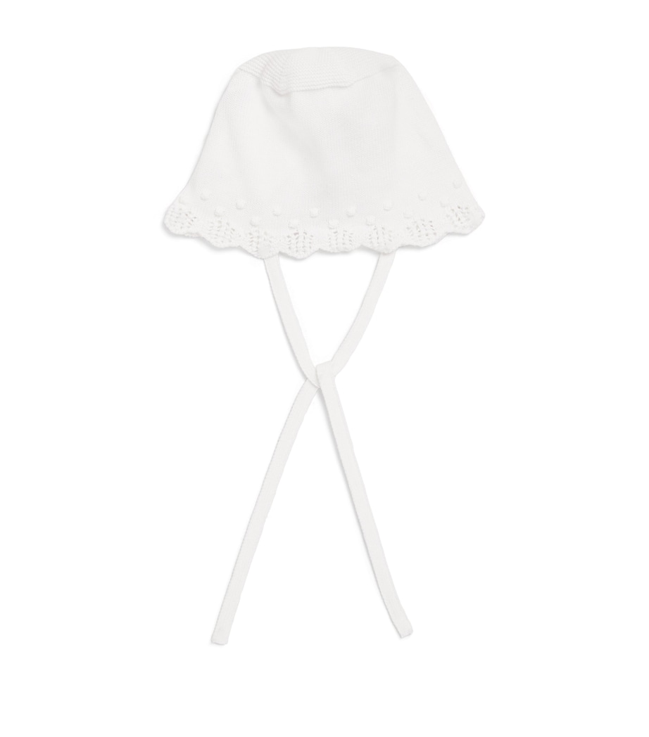 Merino Wool Alaia Bonnet 01 H82 WHITE Image 1