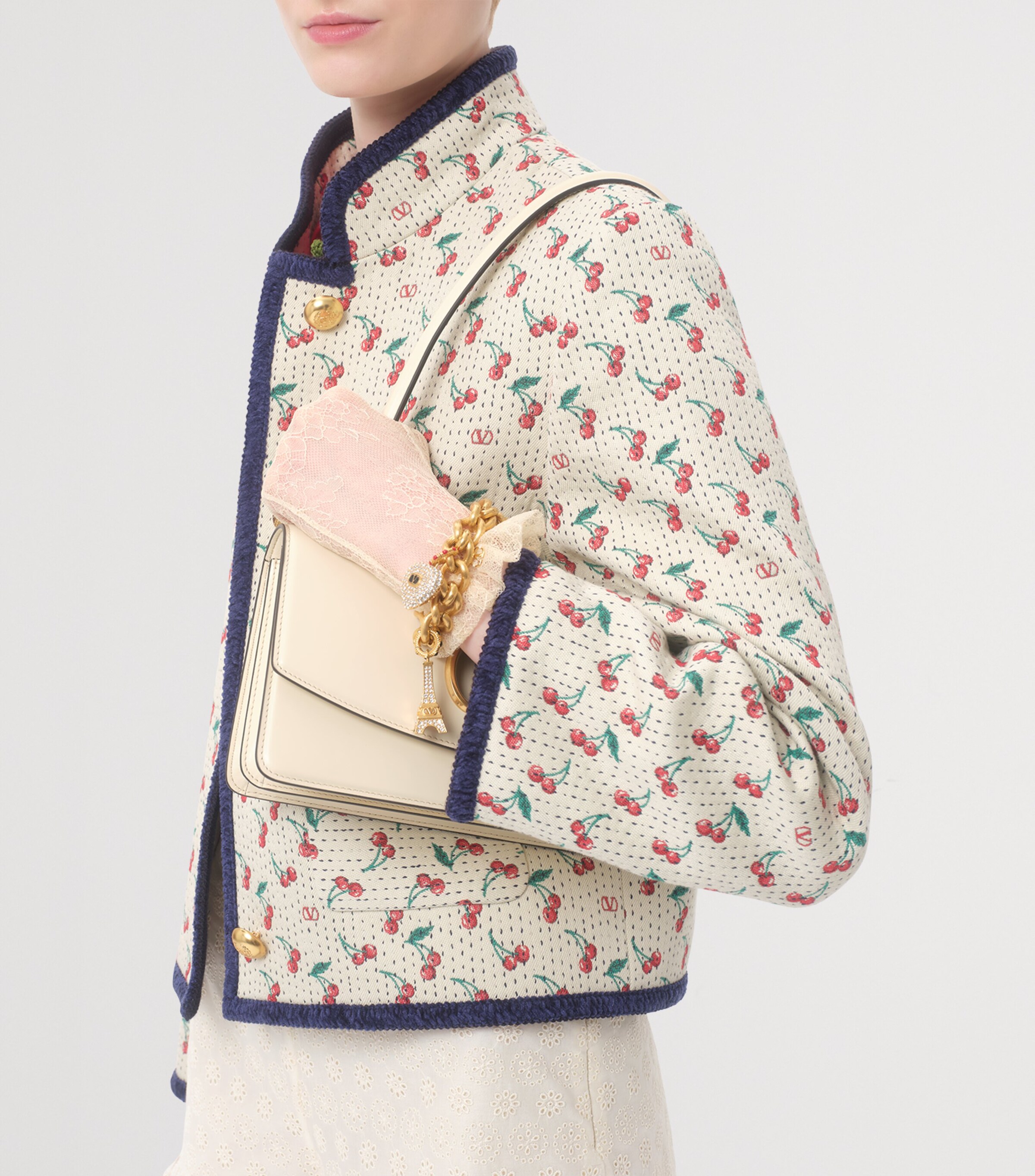 Valentino Cotton-Blend Cherry Jacquard Jacket | Harrods US