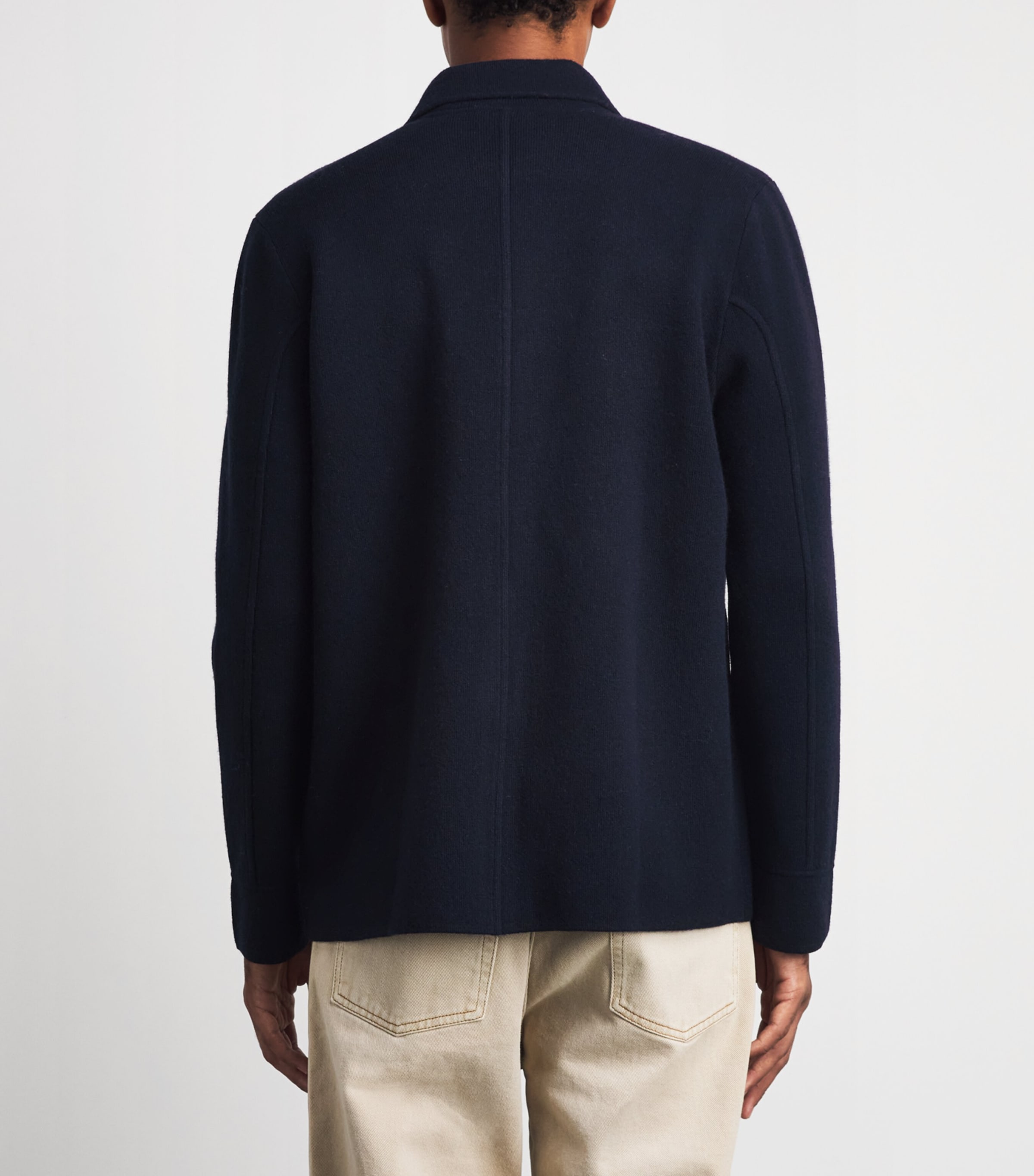 Allude Mens Virgin Wool-Cashmere Overshirt Image 5