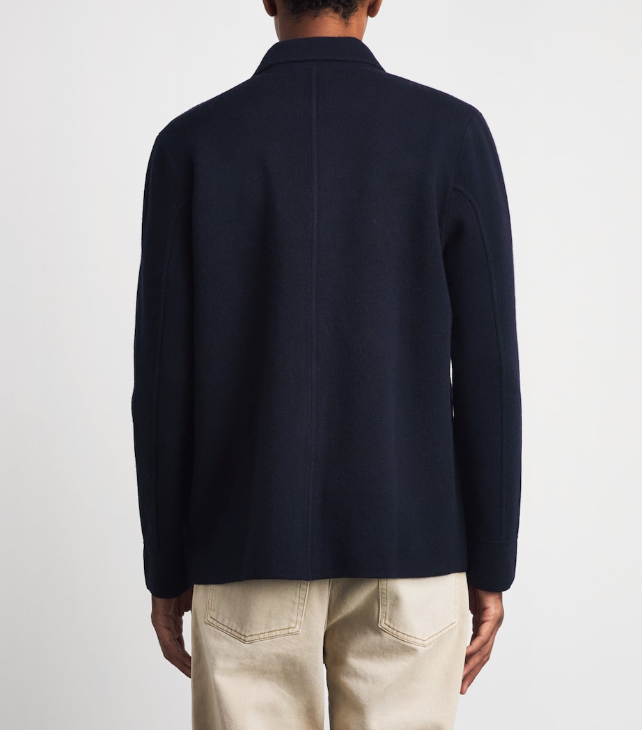 Allude Mens Virgin Wool-Cashmere Overshirt Image 5