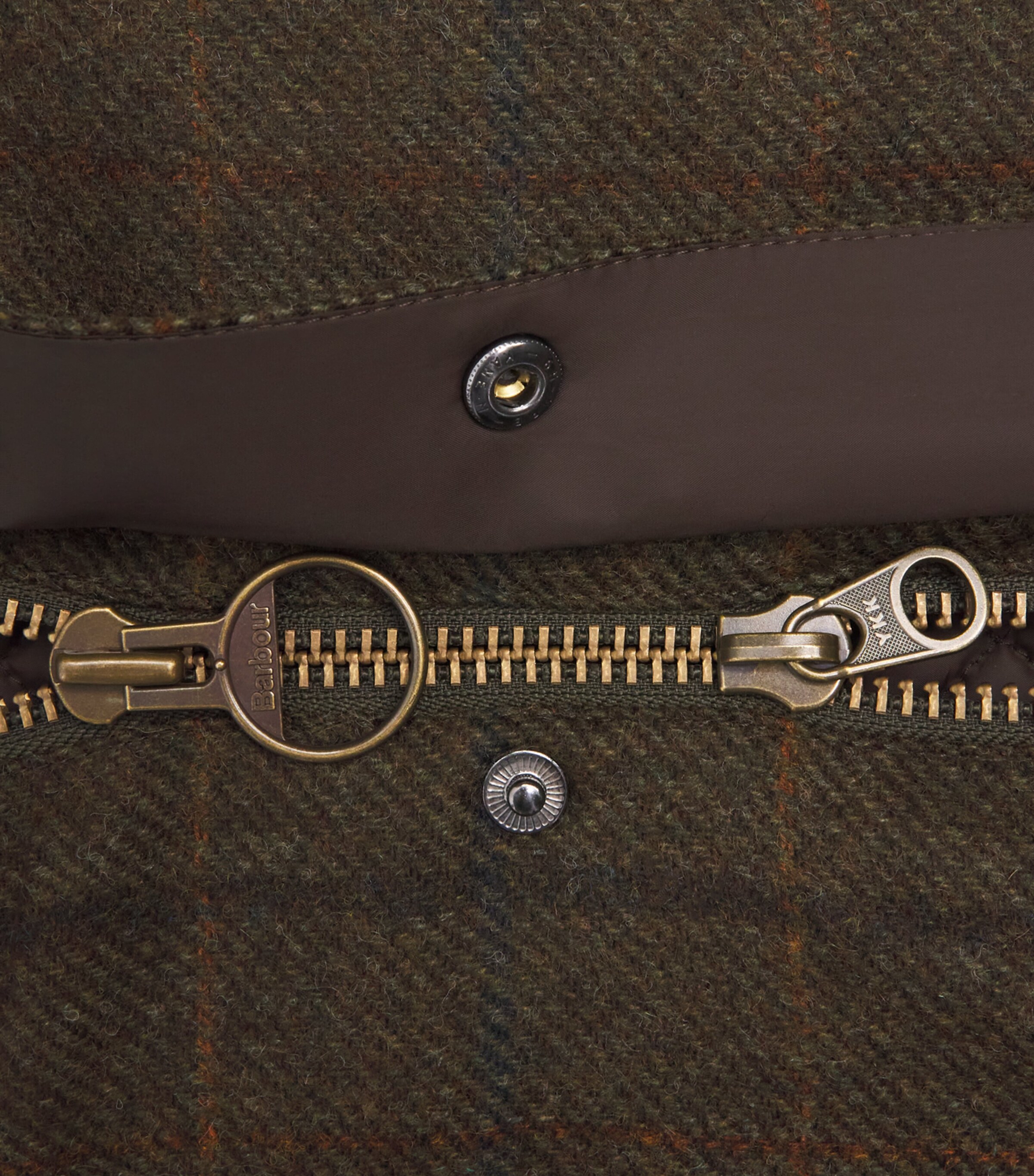 Barbour Mens Wool Check Bedale Jacket Brown Image 5